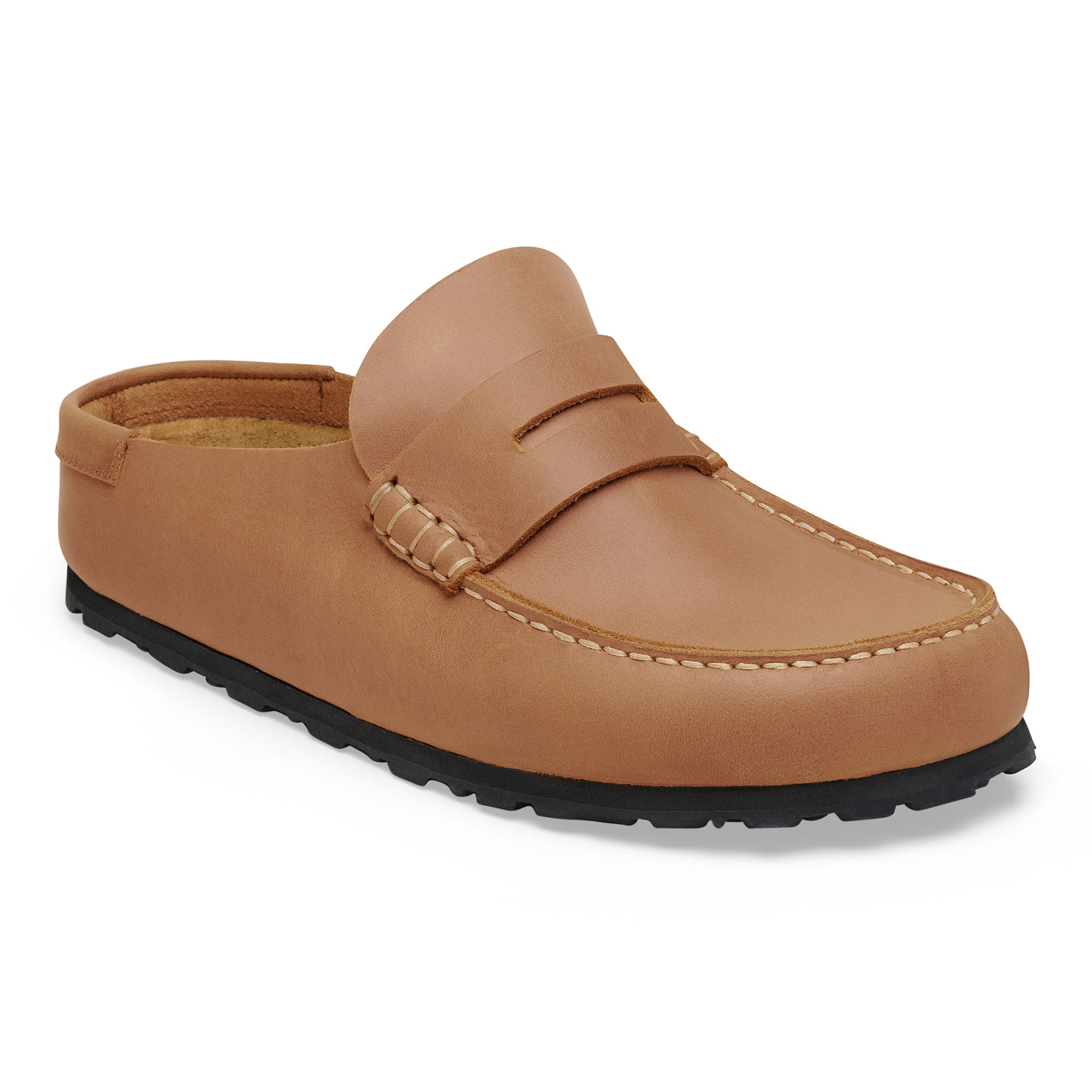 Birkenstock Naples Wrapped cognac oiled leather