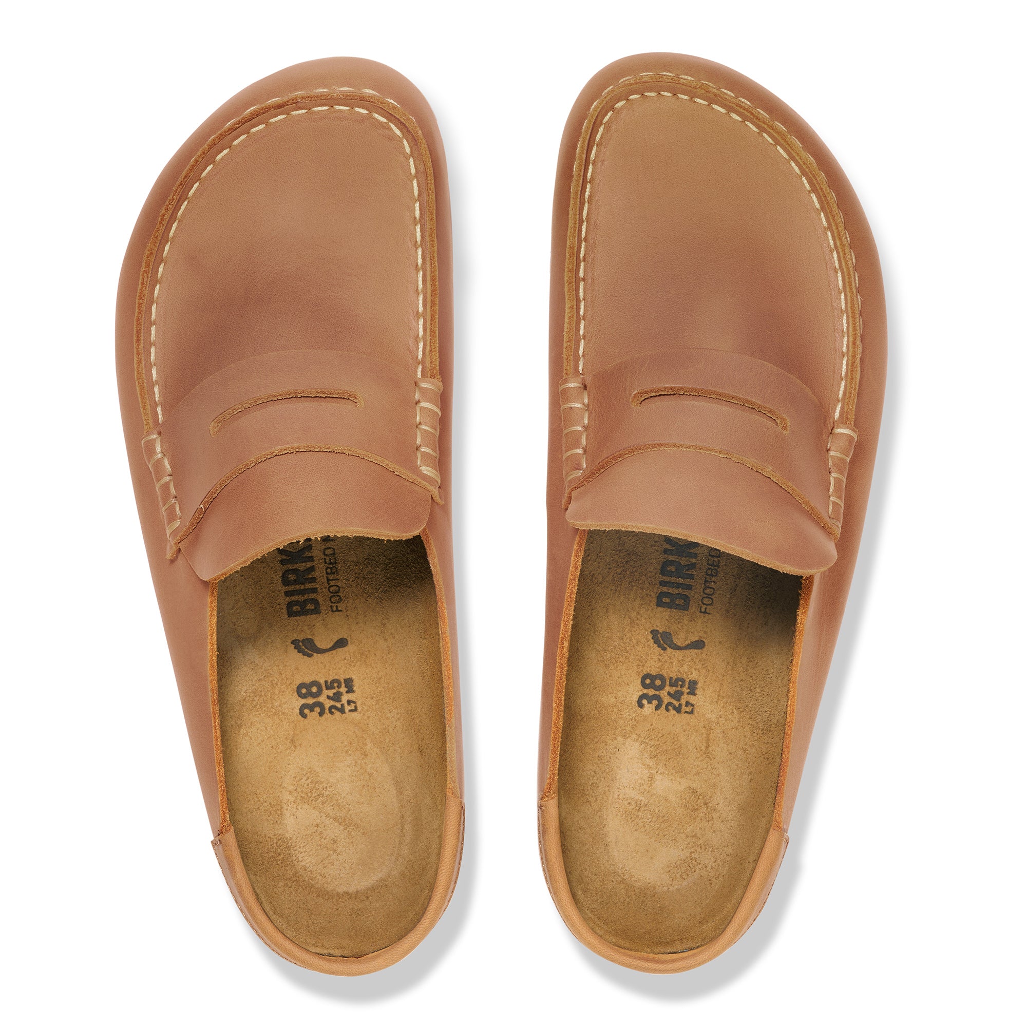 Birkenstock Naples Wrapped cognac oiled leather