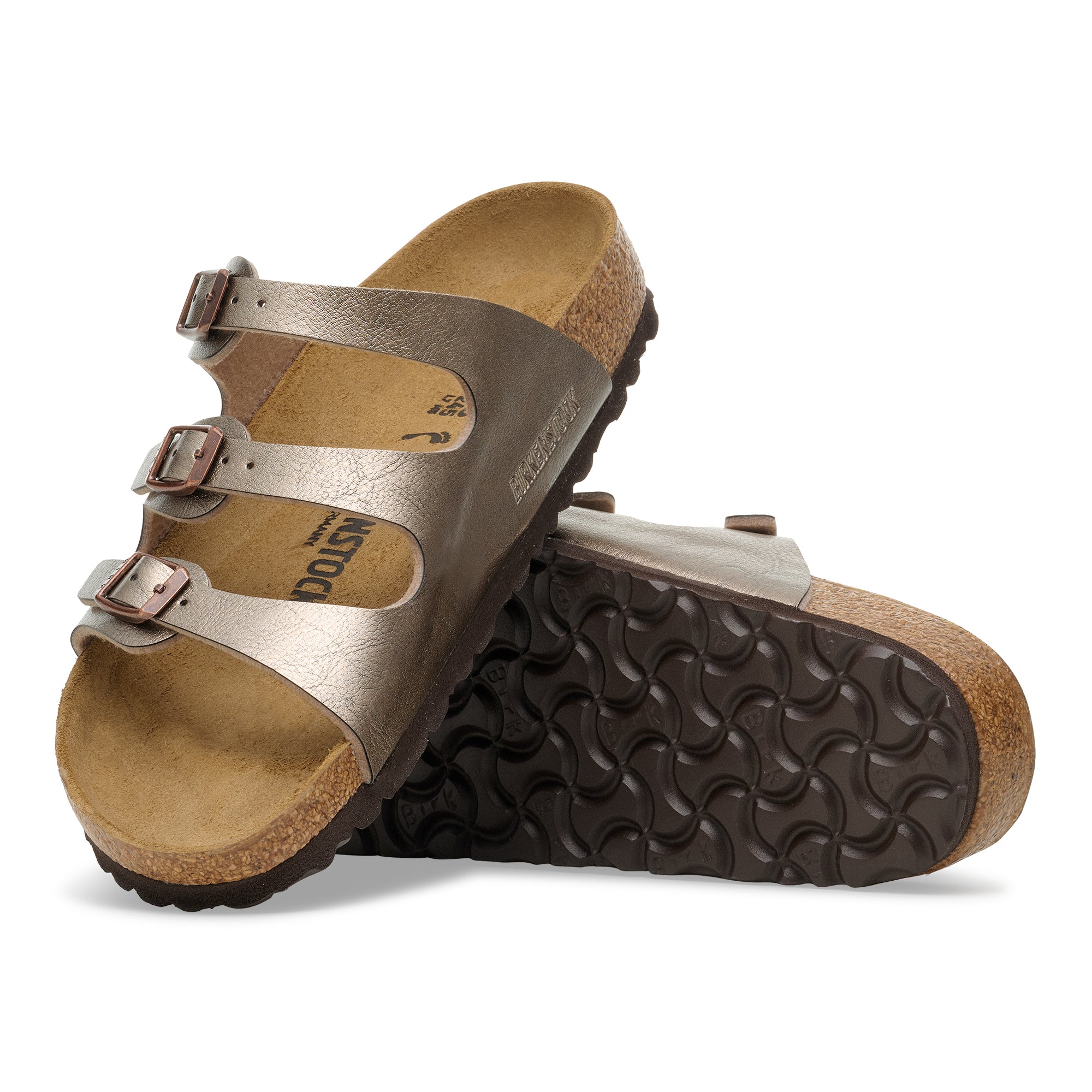 Birkenstock Florida graceful taupe Birko-Flor