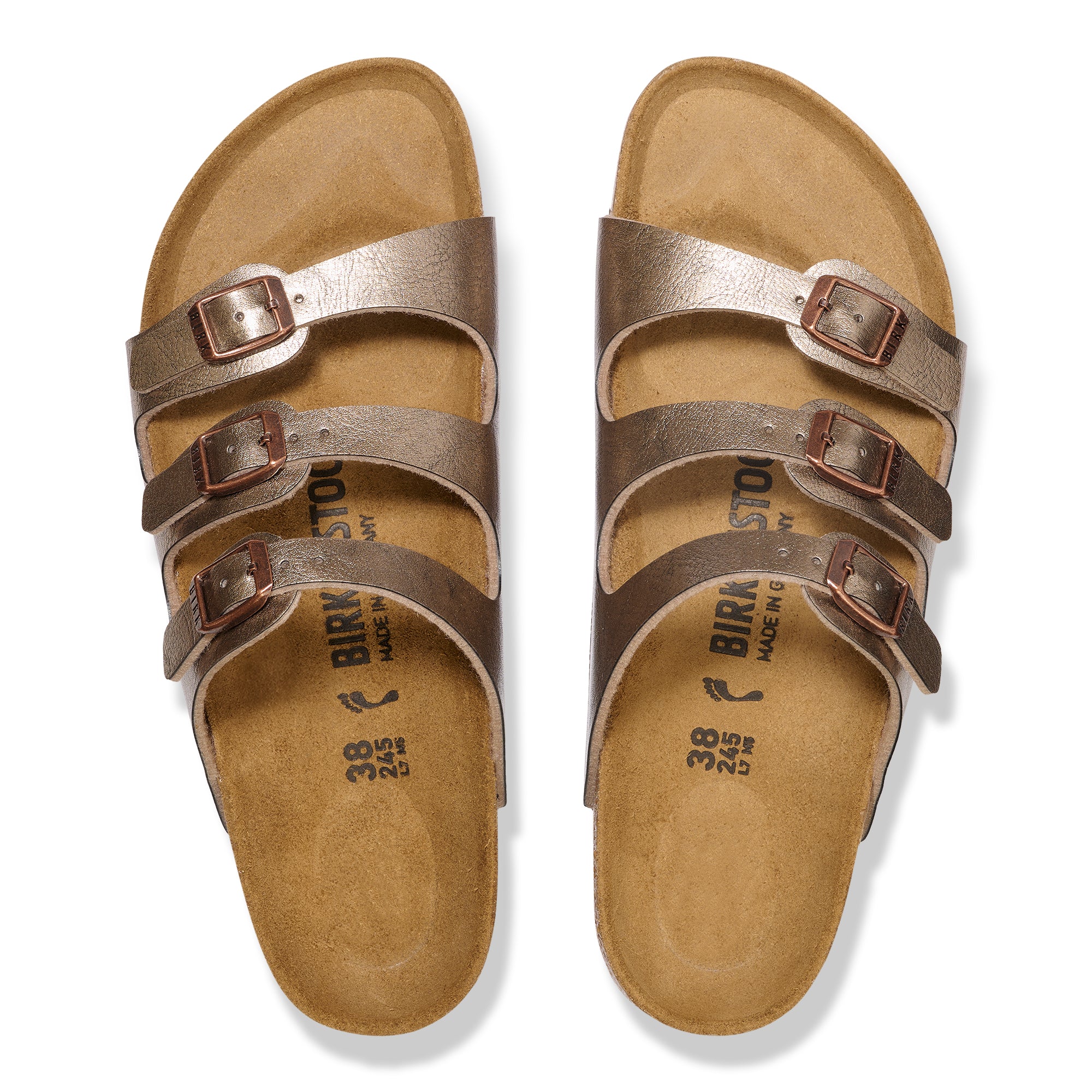 Birkenstock Florida graceful taupe Birko-Flor