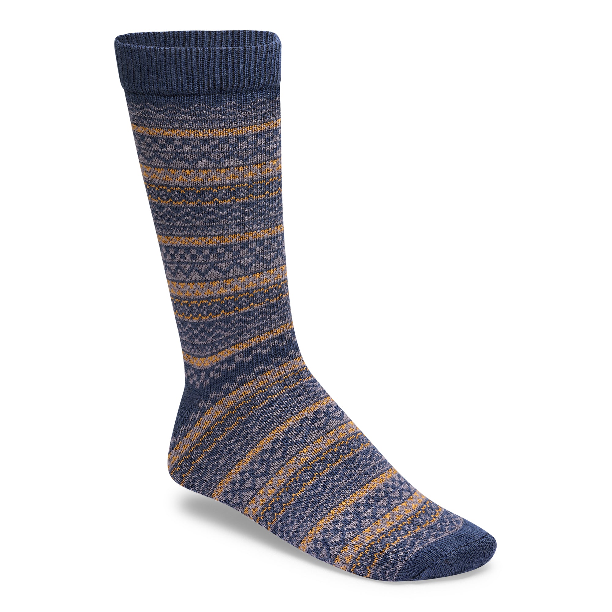 Birkenstock Socks Cotton Pattern Crew navy/faded purple/ochre