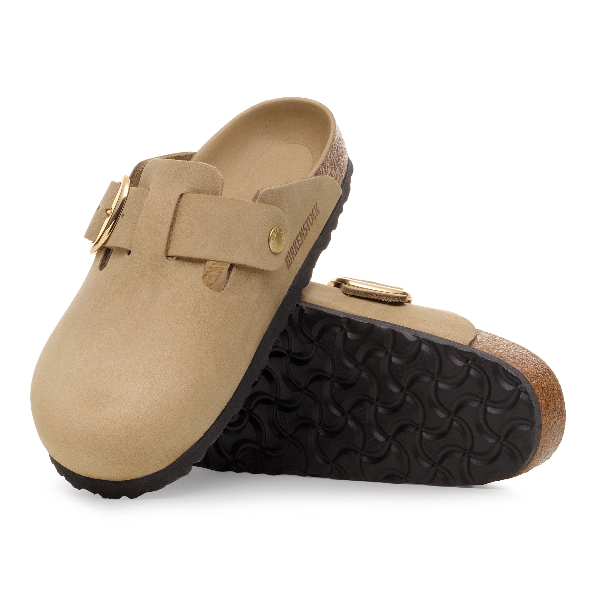 Birkenstock Boston Big Buckle tobacco oiled leather