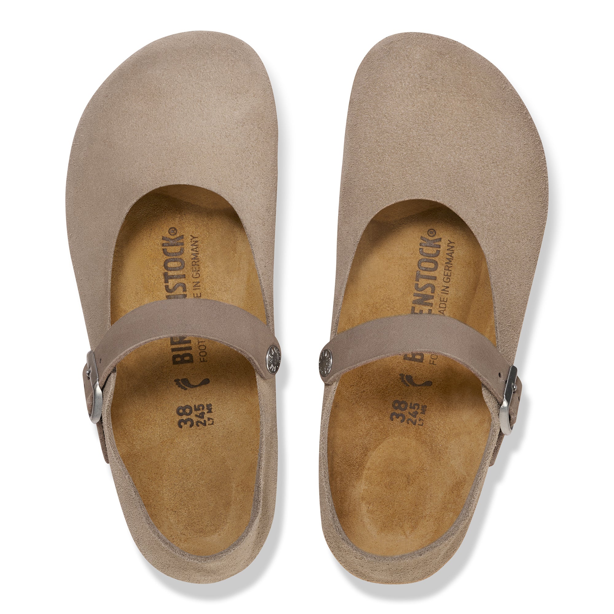 Birkenstock Mantova taupe suede
