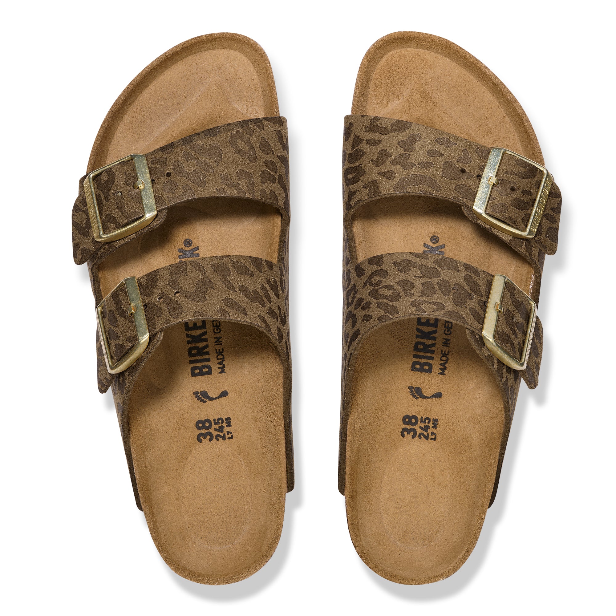 Birkenstock Arizona silky leo khaki Birkibuc
