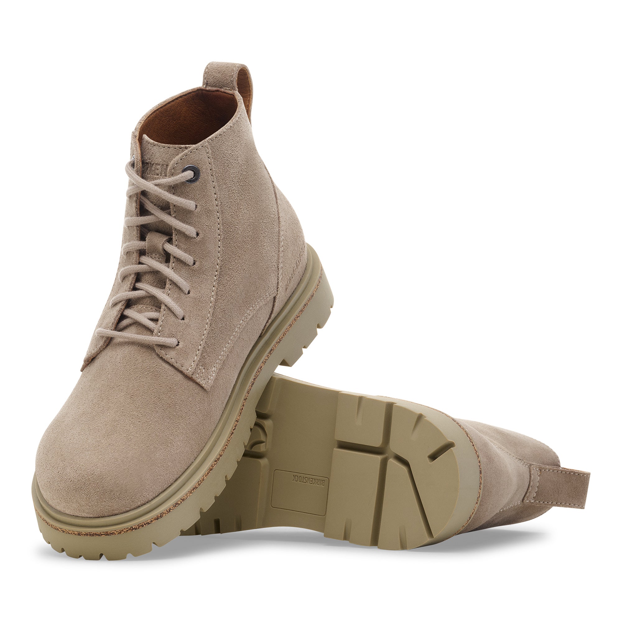 Birkenstock Men's Highwood Lace Mid taupe suede