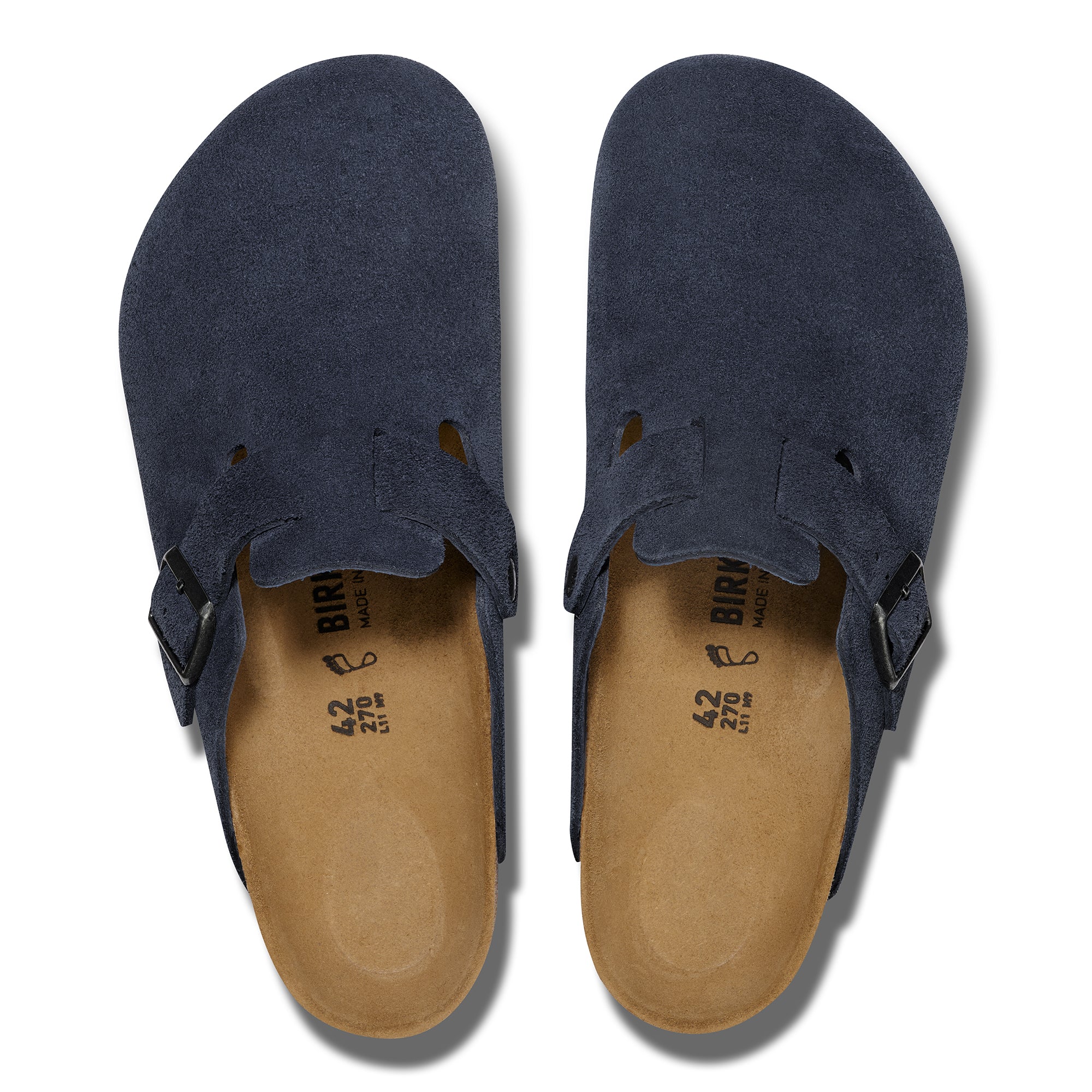 BIRKENSTOCK Boston 060153 ネイビー ドイツ製 38 Birkenstock Boston new navy suede
