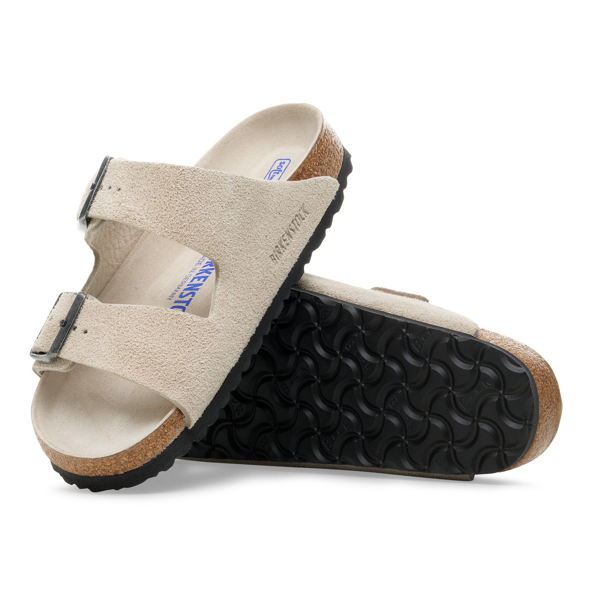 Birkenstock Arizona Soft Footbed oyster suede tonal