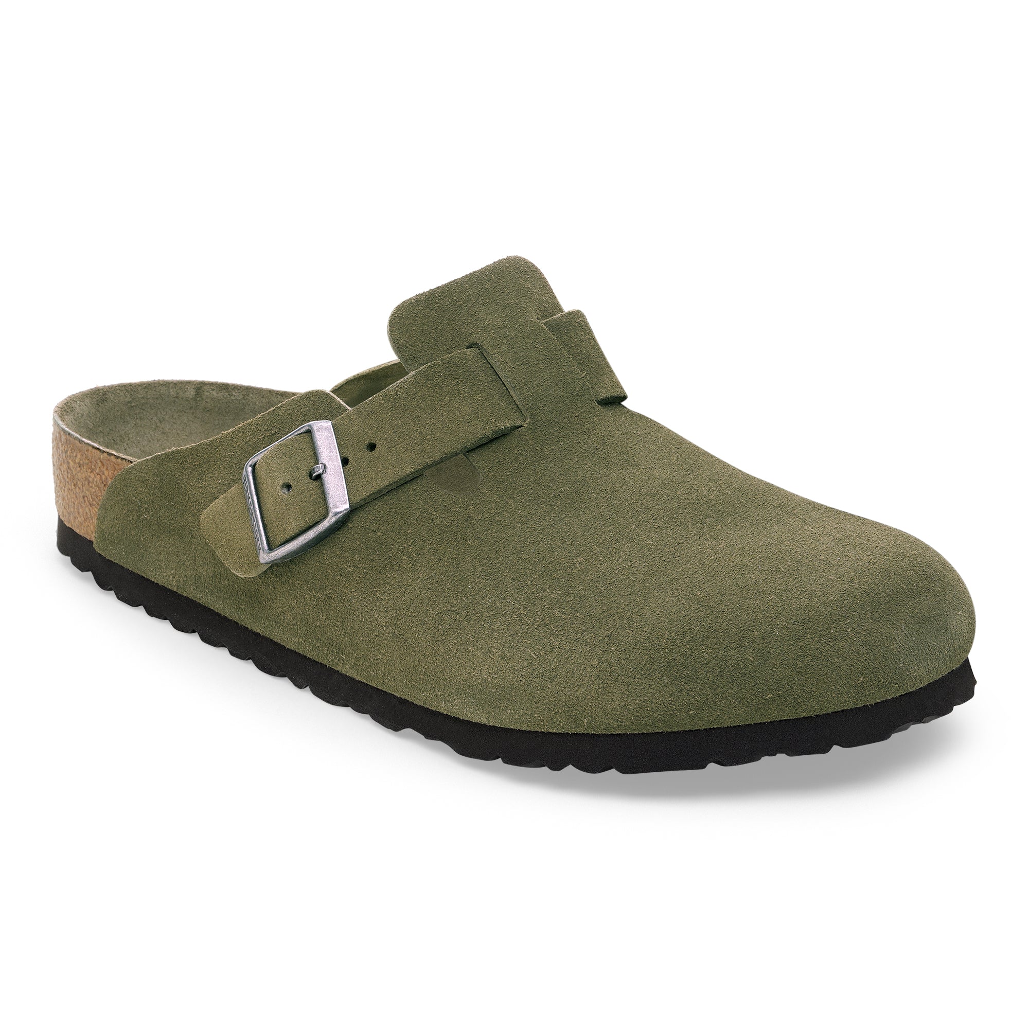 Birkenstock Boston Soft Footbed thyme suede tonal