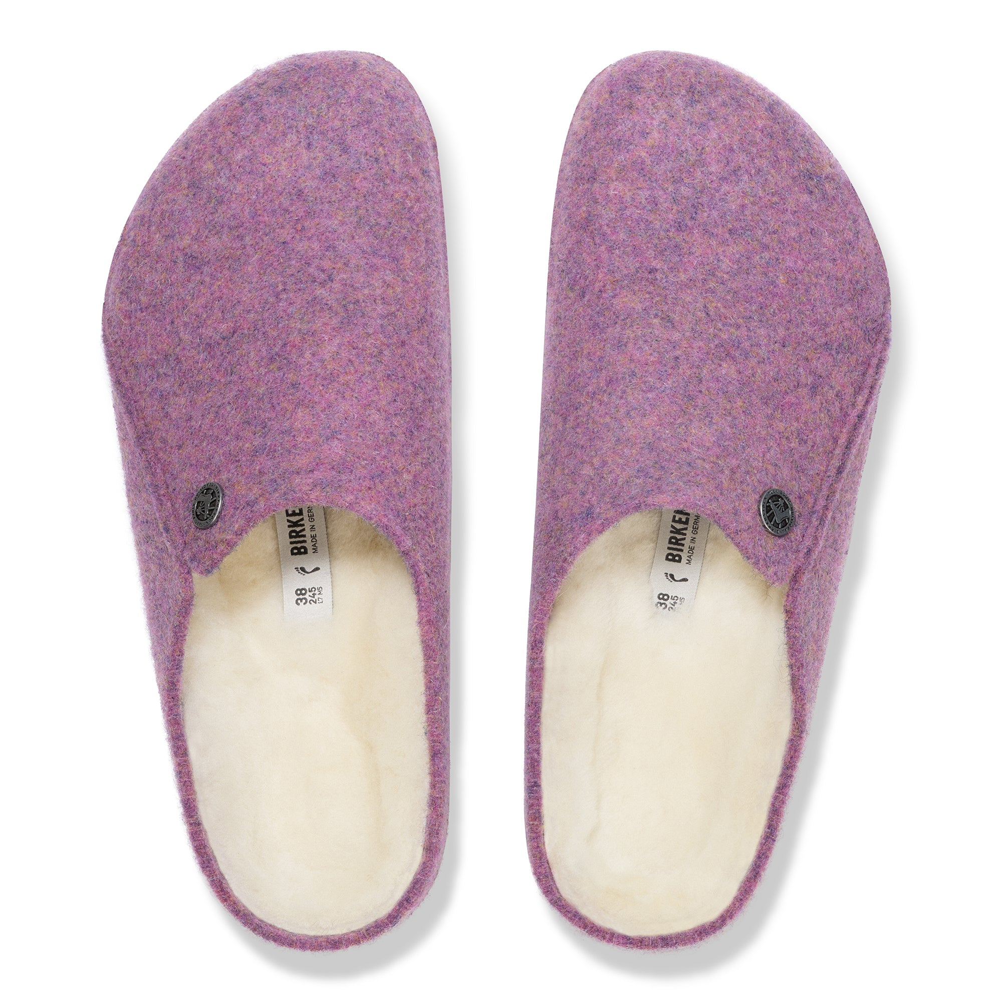 Birkenstock Zermatt Shearling mauve wool/natural shearling