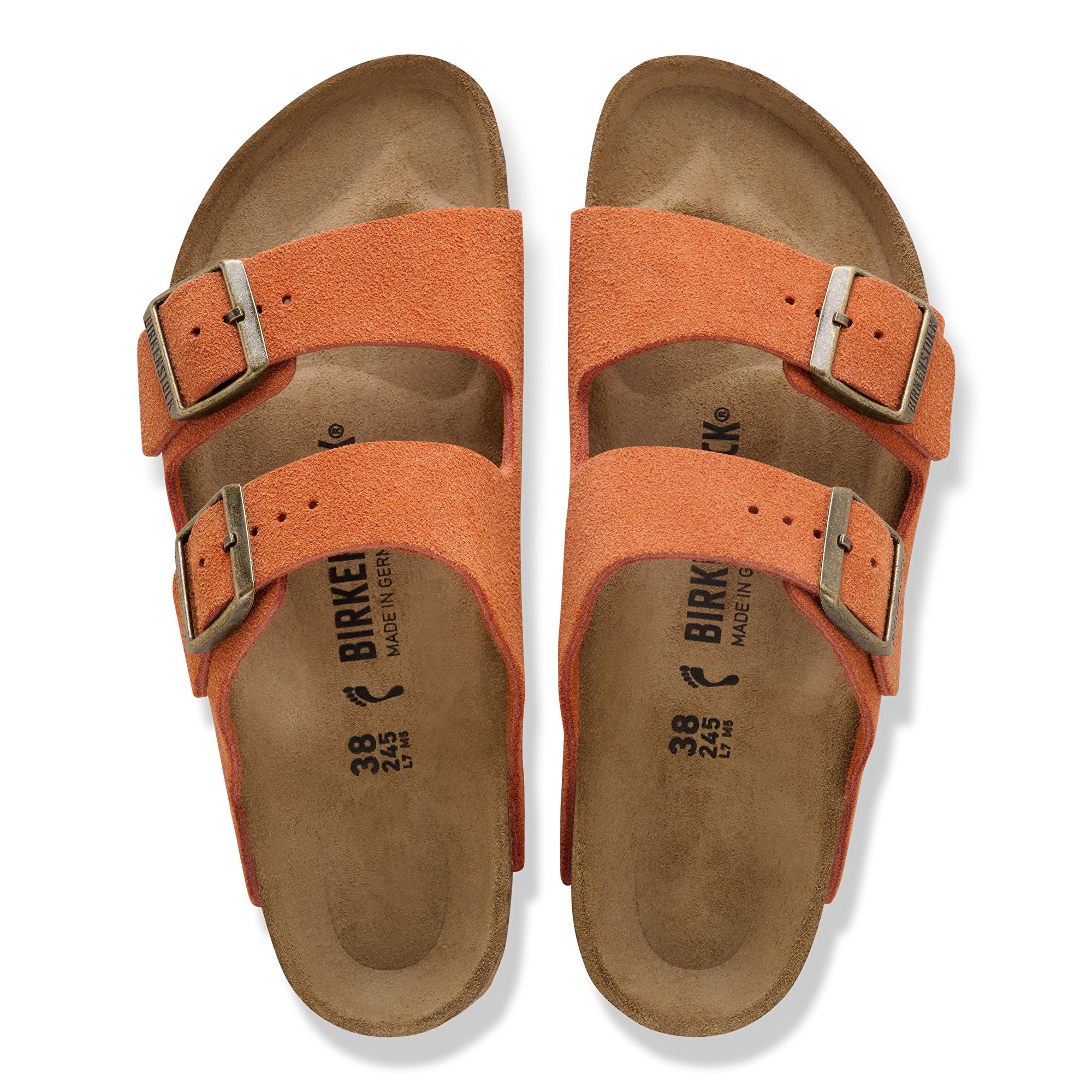 Birkenstock Arizona dark rust suede