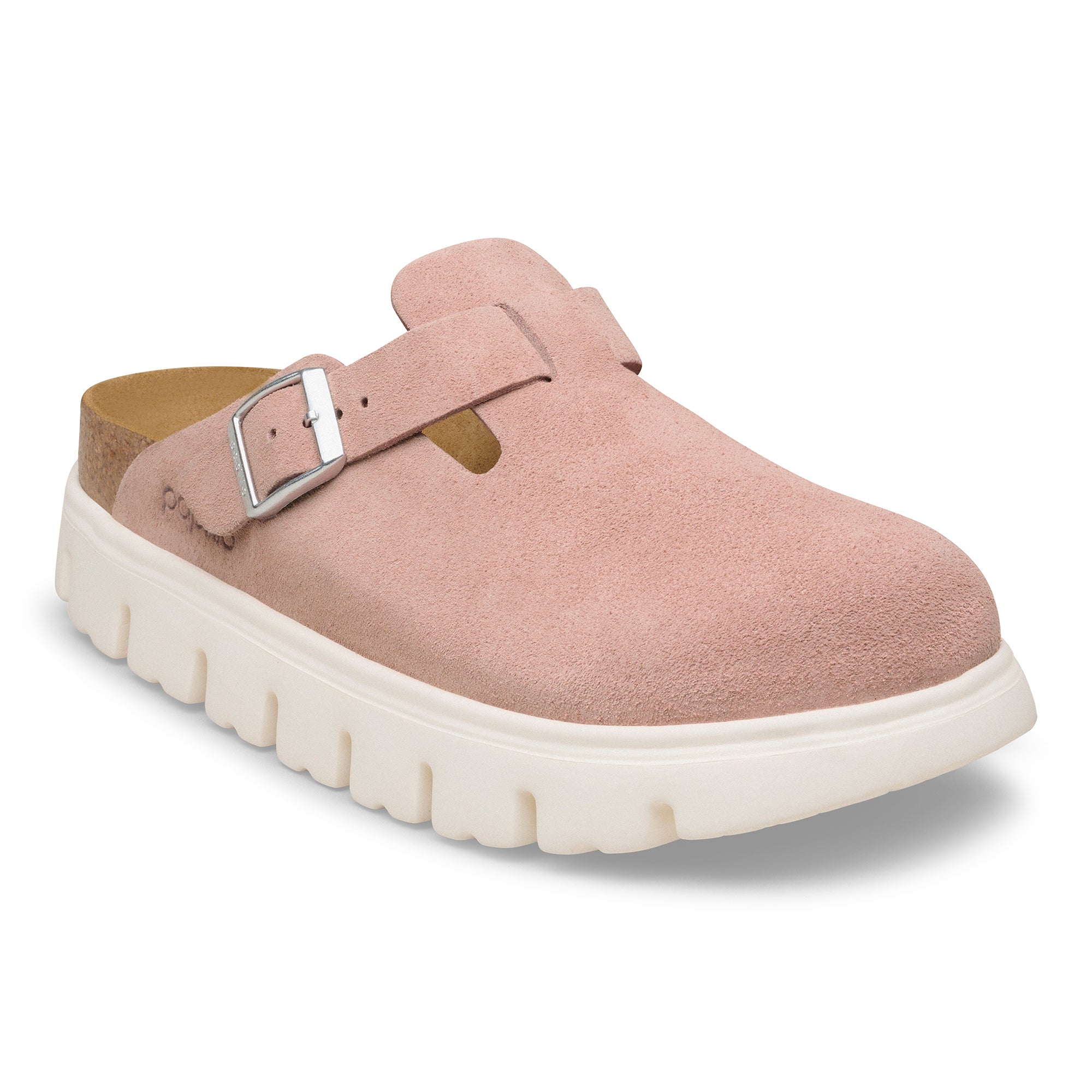 Papillio Boston Chunky pink clay suede by Birkenstock