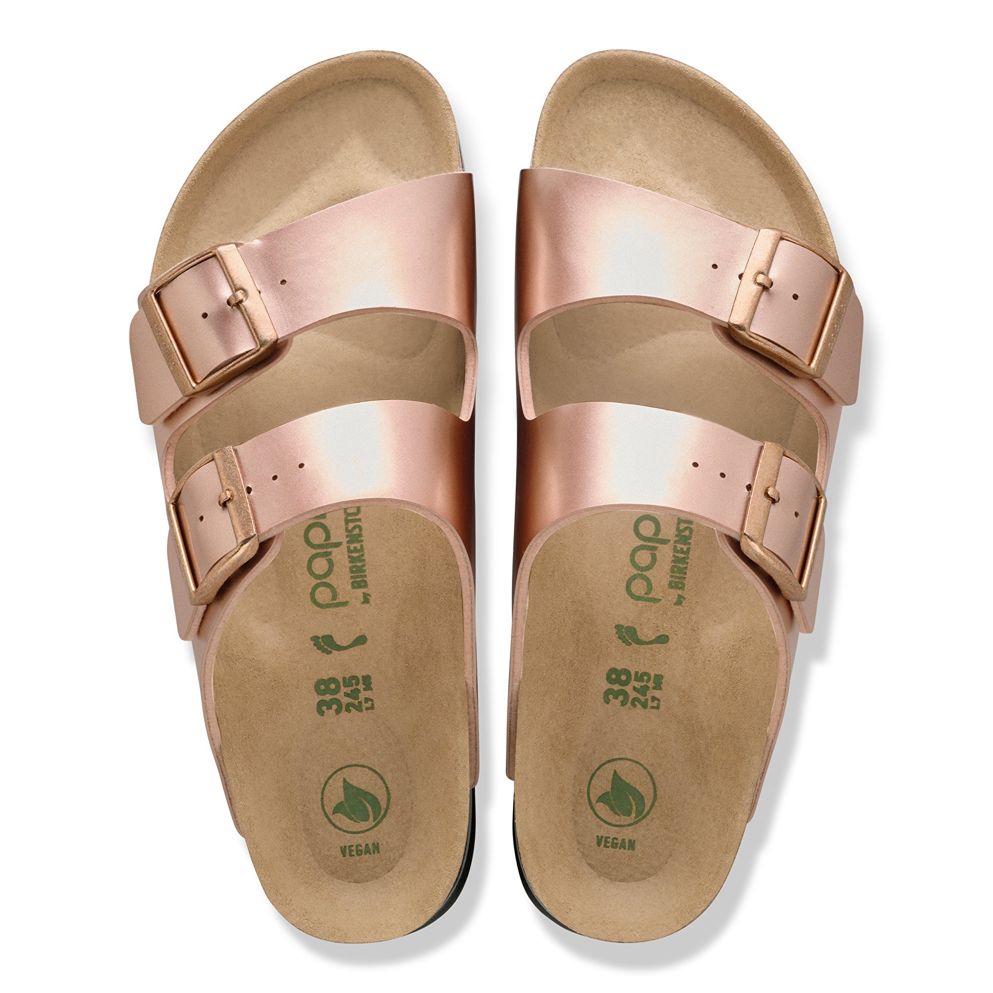 Papillio Arizona Platform Vegan electric metallic copper Birko-Flor by