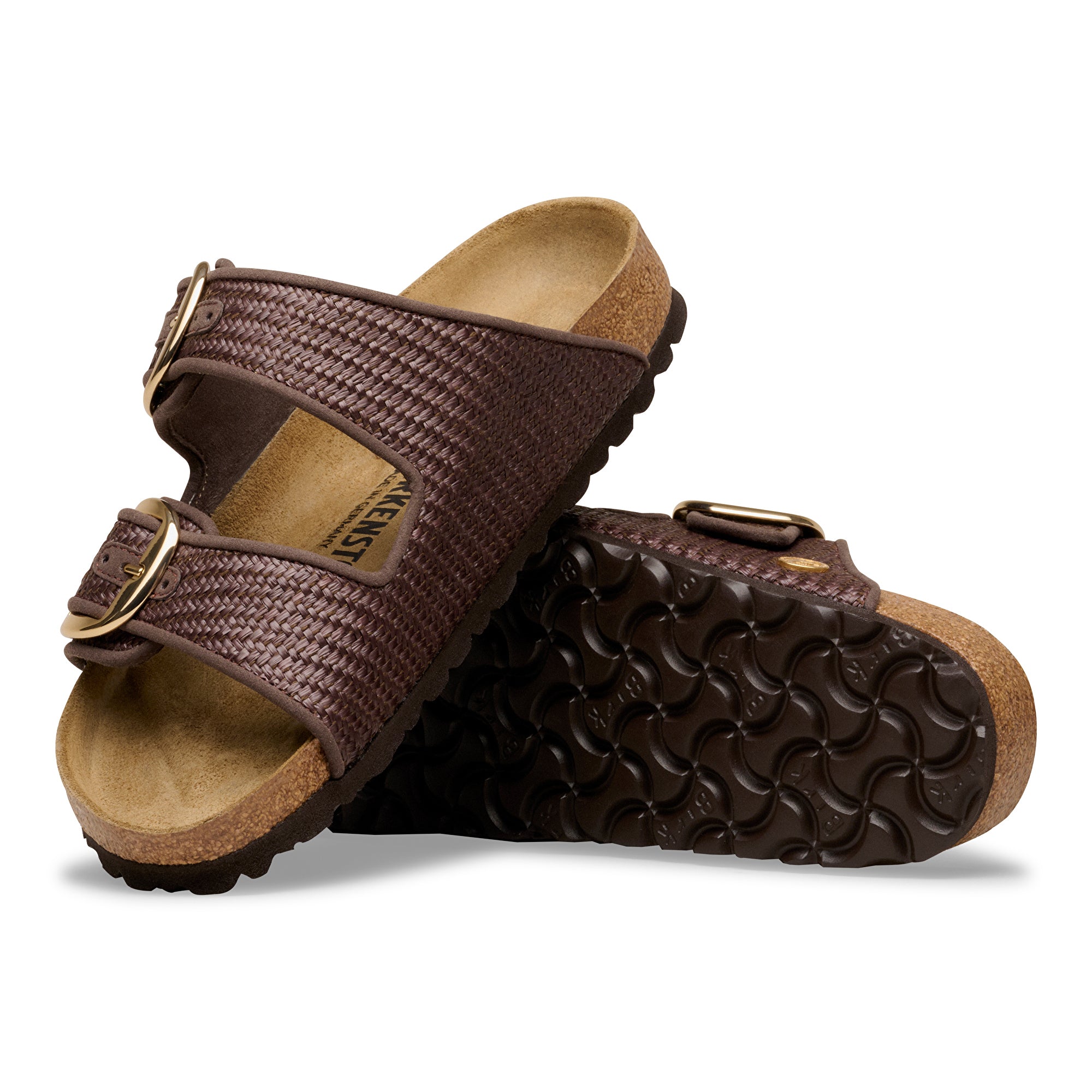Birkenstock Arizona Big Buckle raffia carafe textile