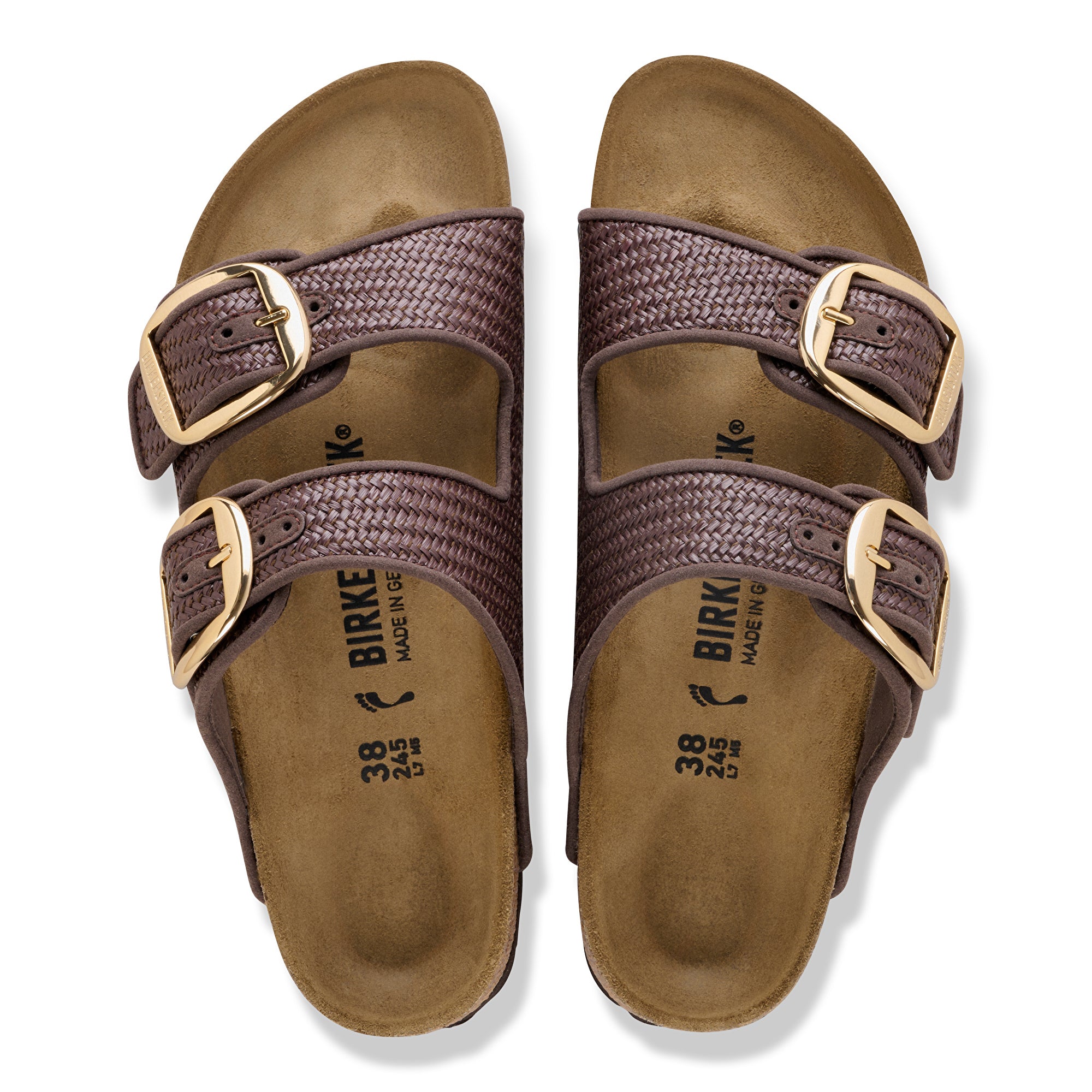 Birkenstock Arizona Big Buckle raffia carafe textile