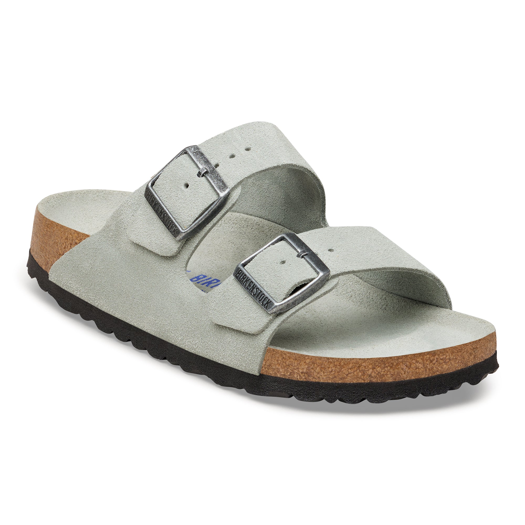 Birkenstock Arizona Soft Footbed pure sage suede tonal