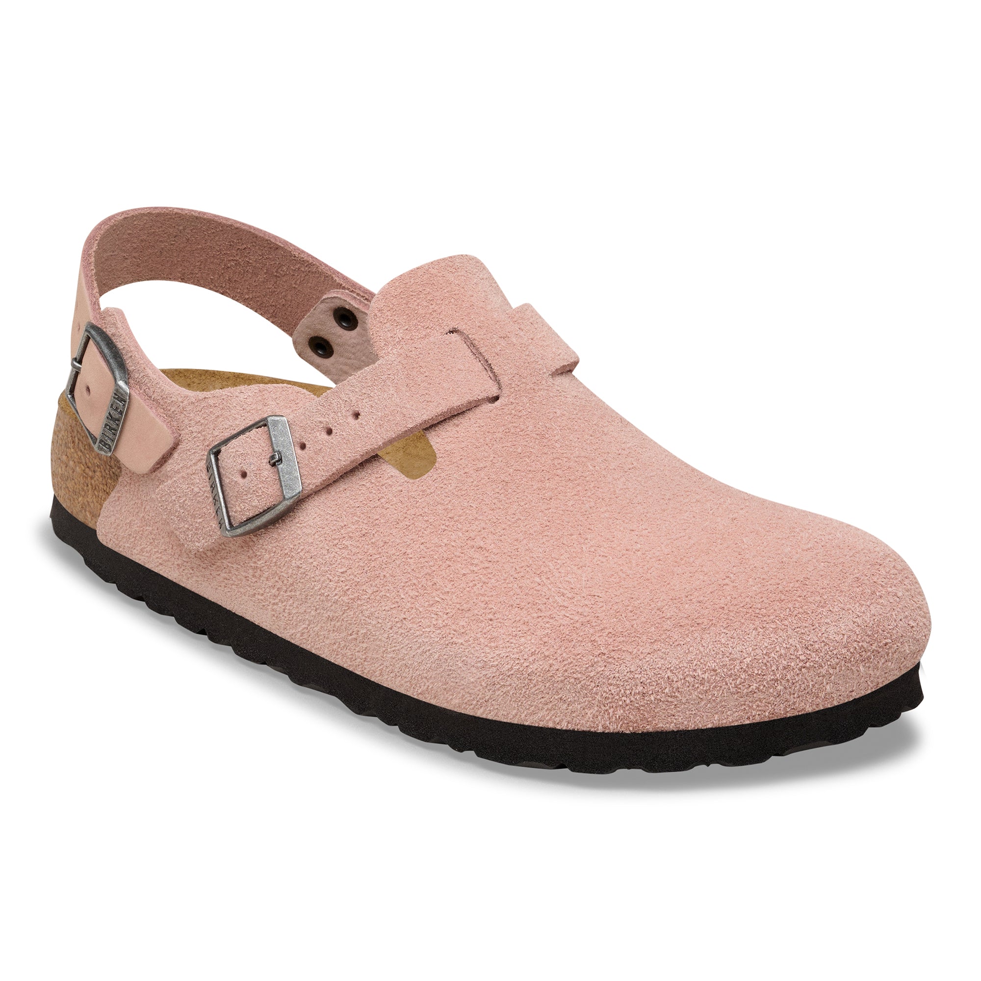 Birkenstock Tokio pink clay suede