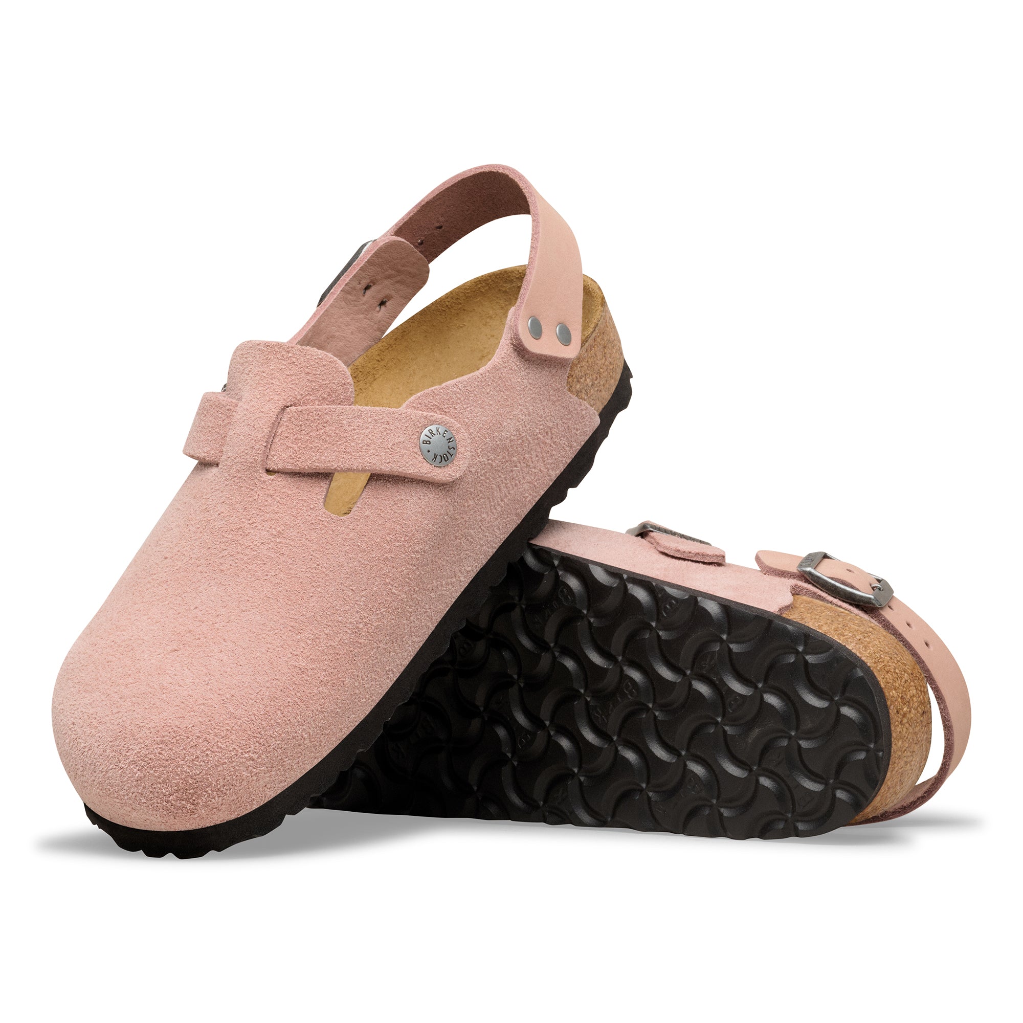 Birkenstock Tokio pink clay suede