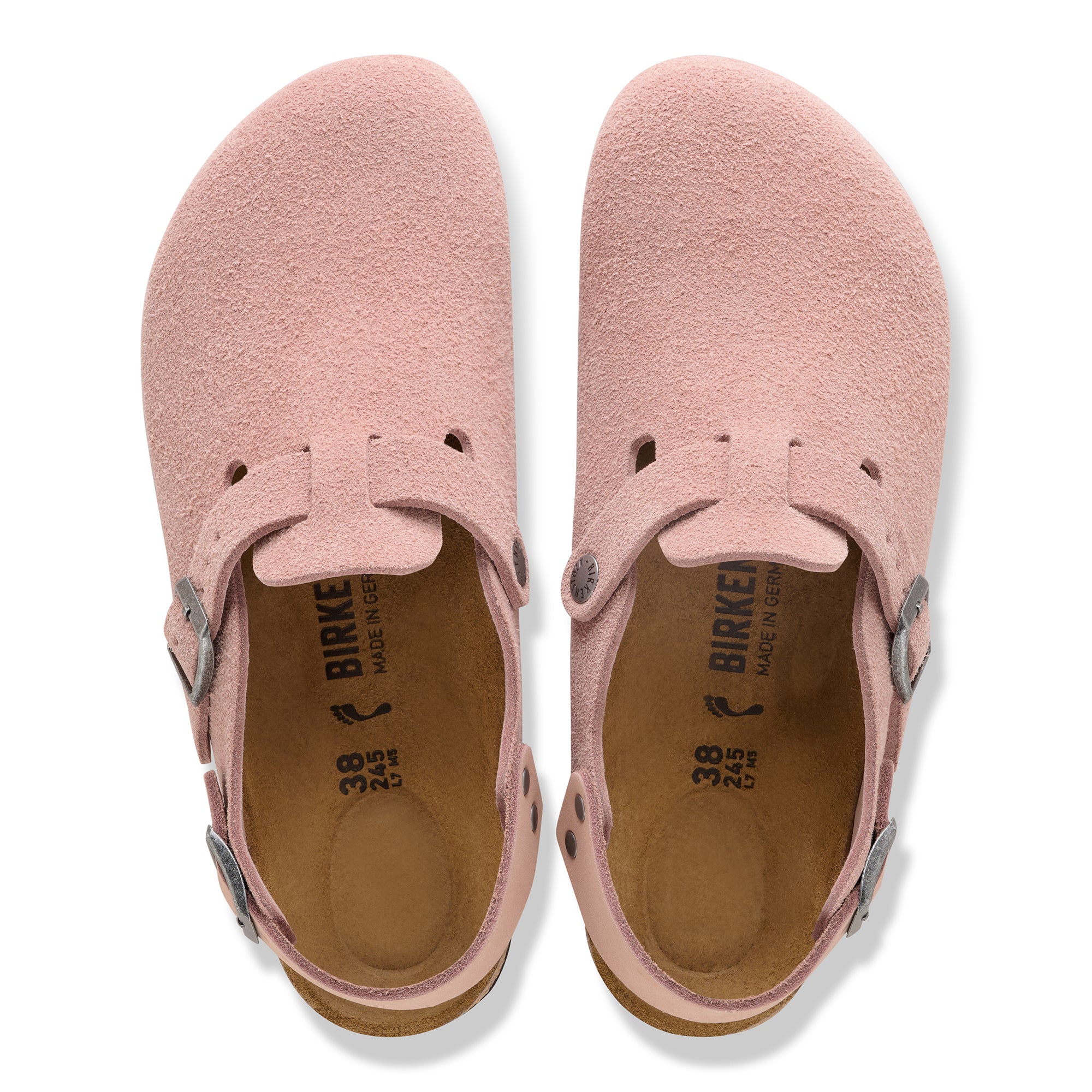 Birkenstock Tokio pink clay suede