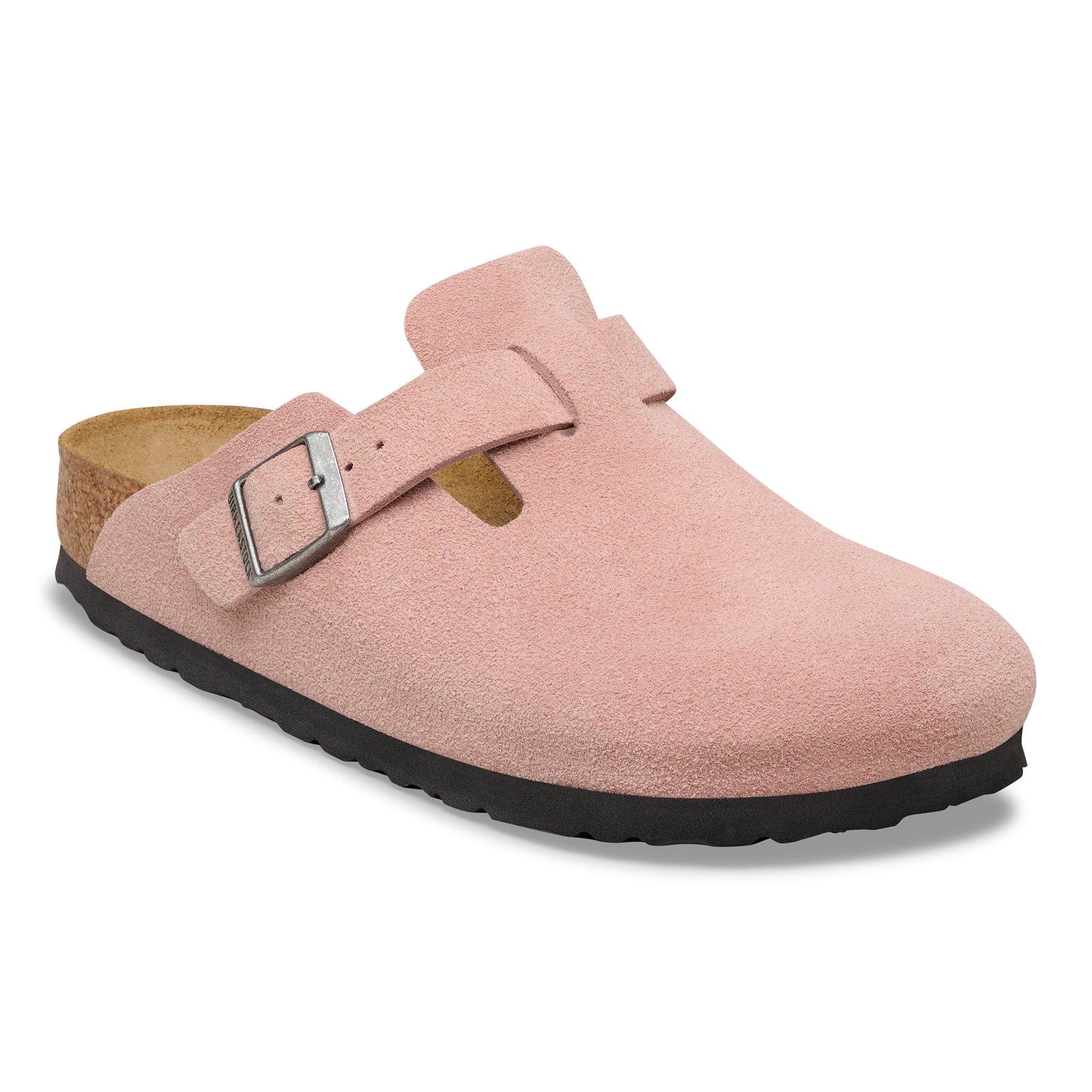 Birkenstock Boston pink clay suede