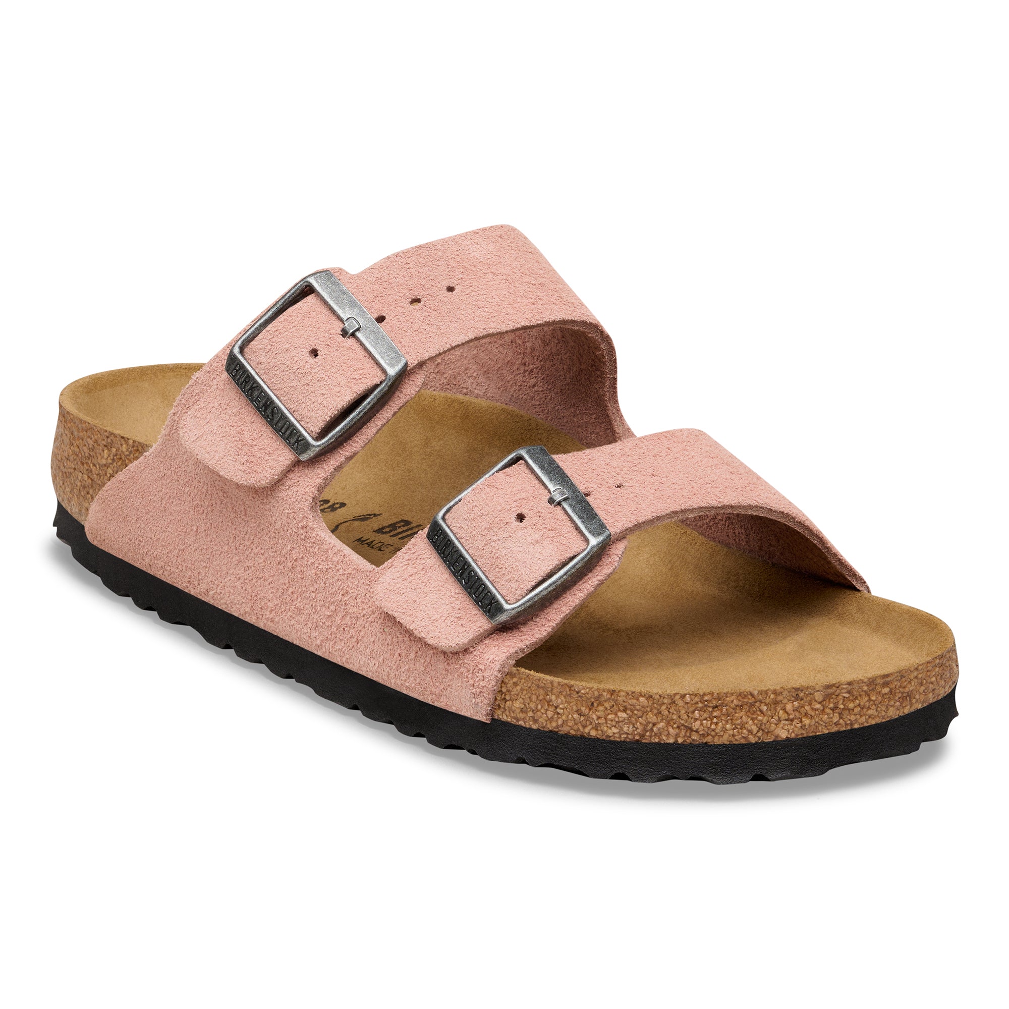Birkenstock Arizona pink clay suede