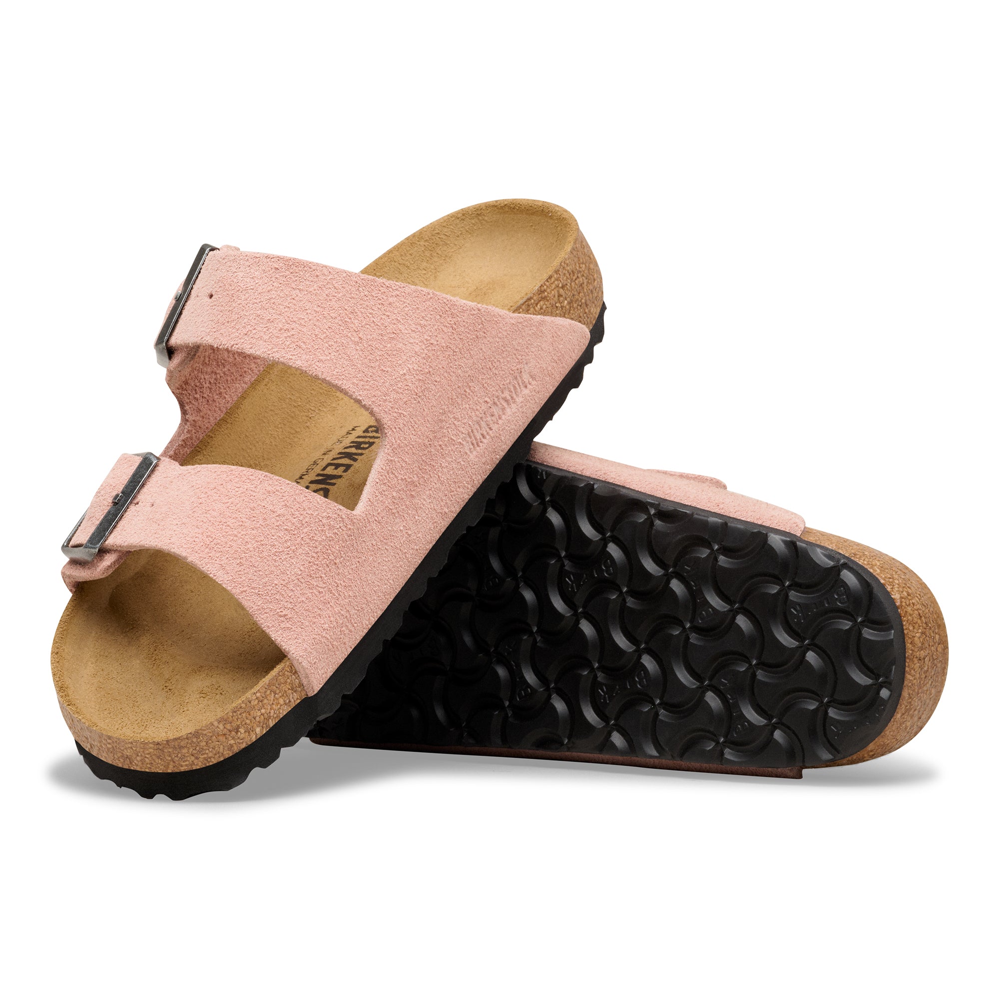 Birkenstock Arizona pink clay suede