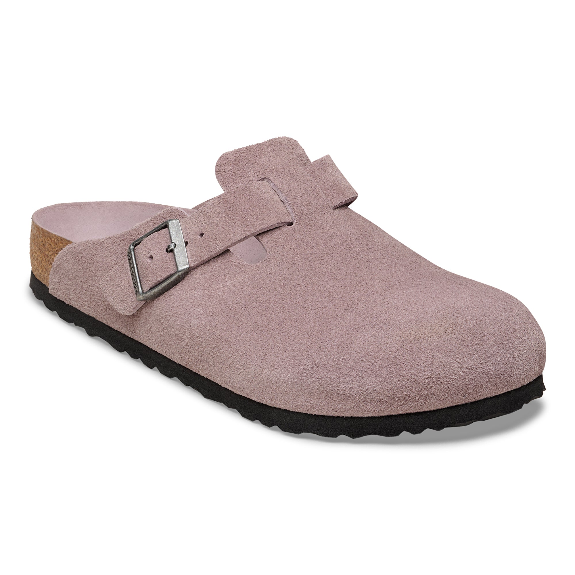 Birkenstock Boston Soft Footbed faded purple suede tonal