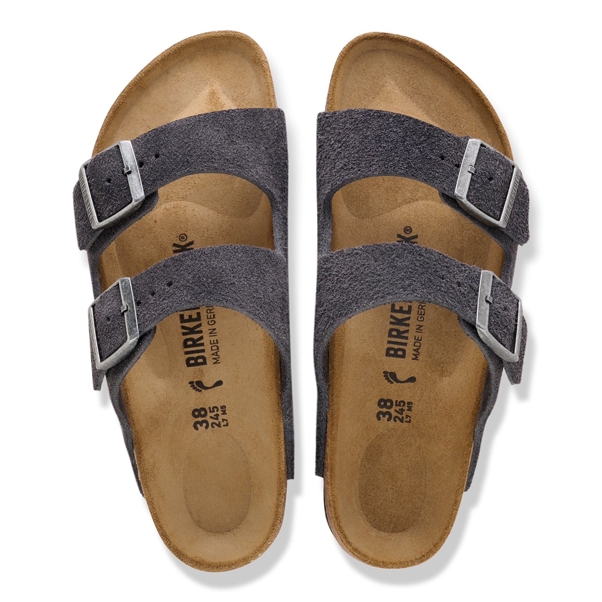 Birkenstock Arizona charcoal suede