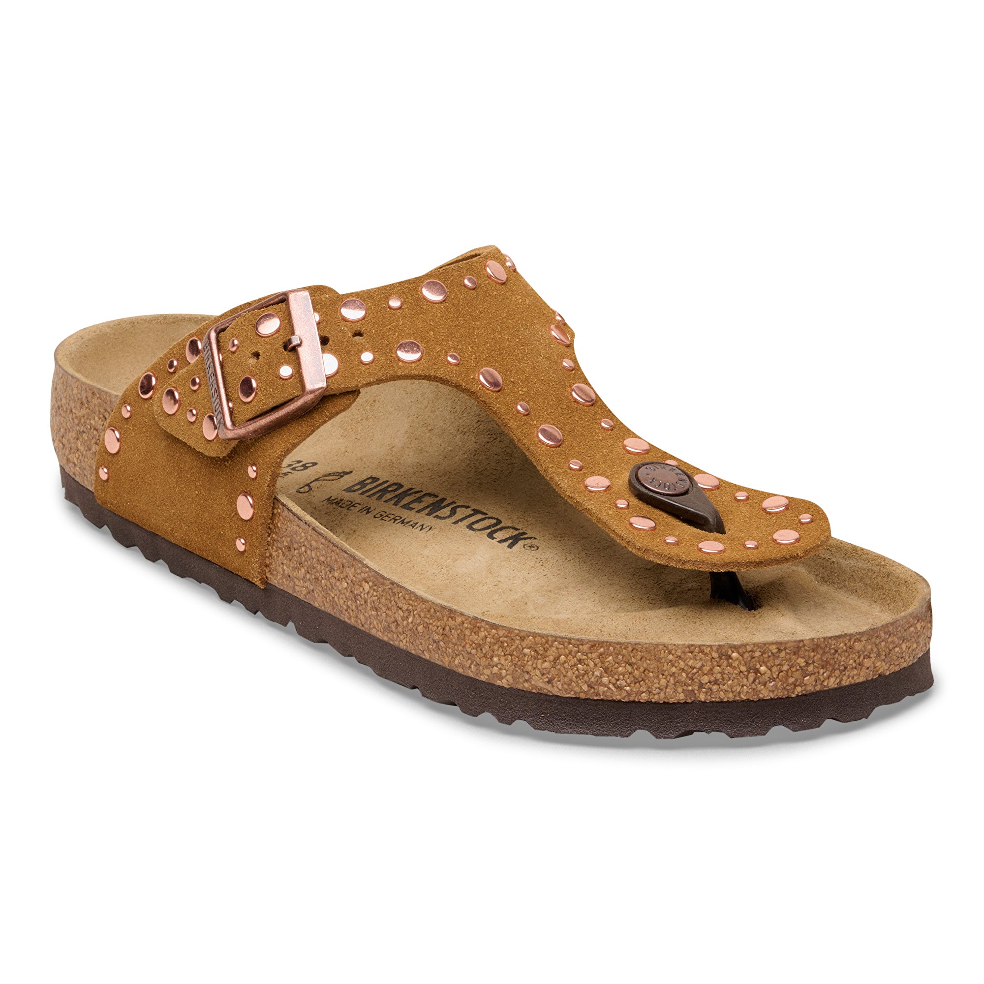 Birkenstock Gizeh Rivets mink suede