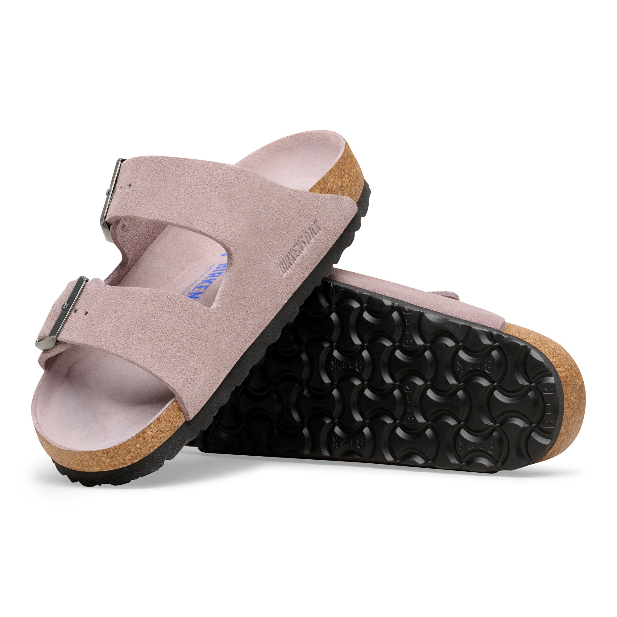 Birkenstock Arizona Soft Footbed faded purple suede tonal