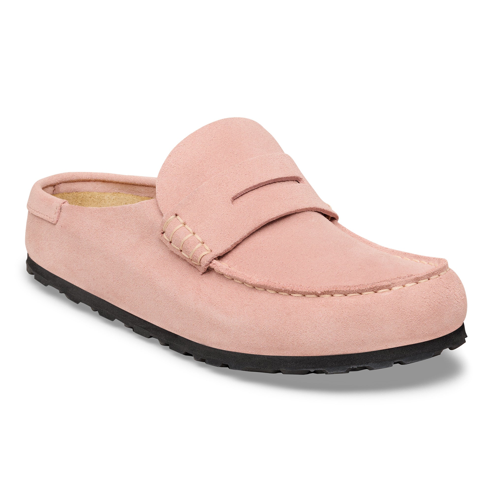 Birkenstock Naples Wrapped pink clay suede