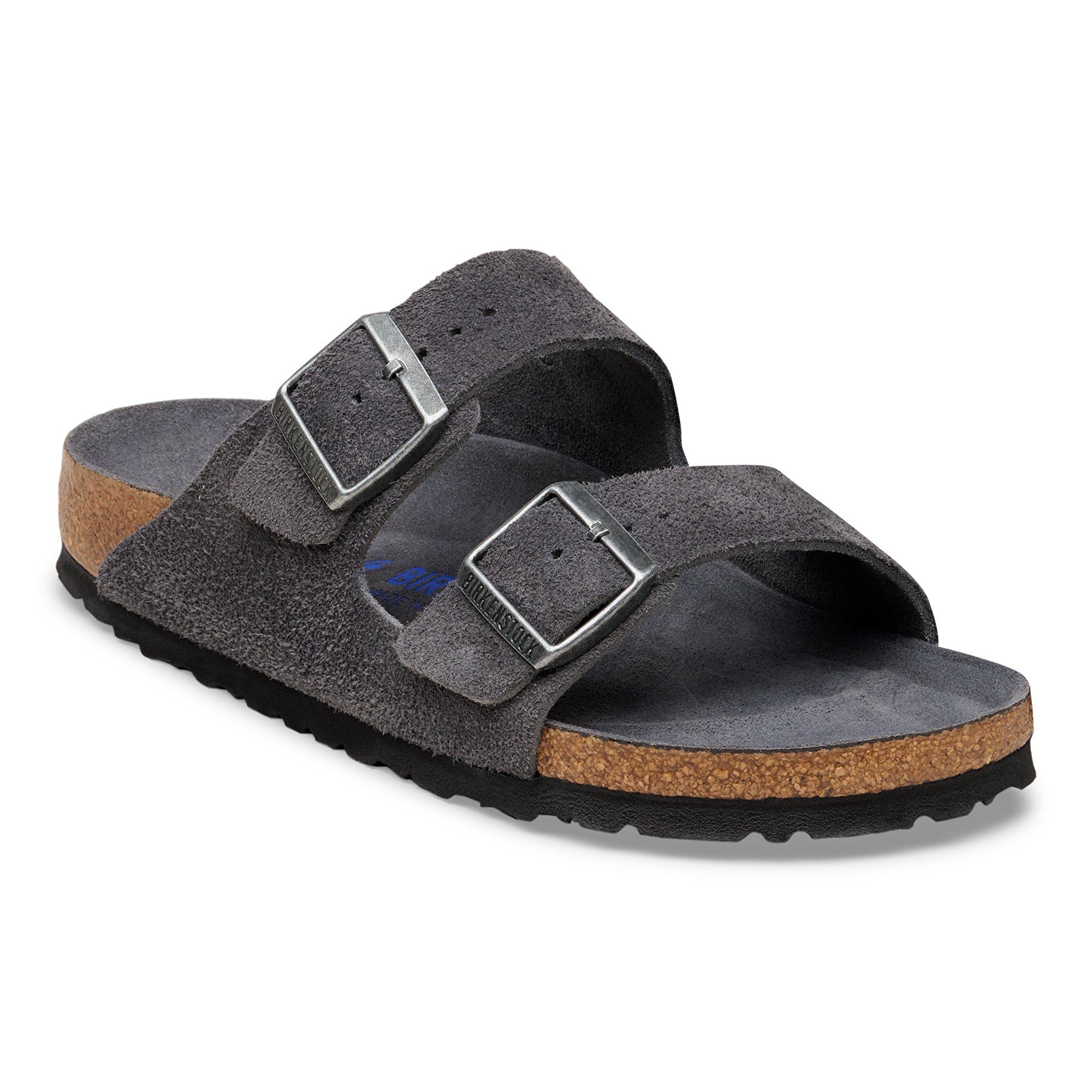 Birkenstock Arizona Soft Footbed charcoal suede tonal