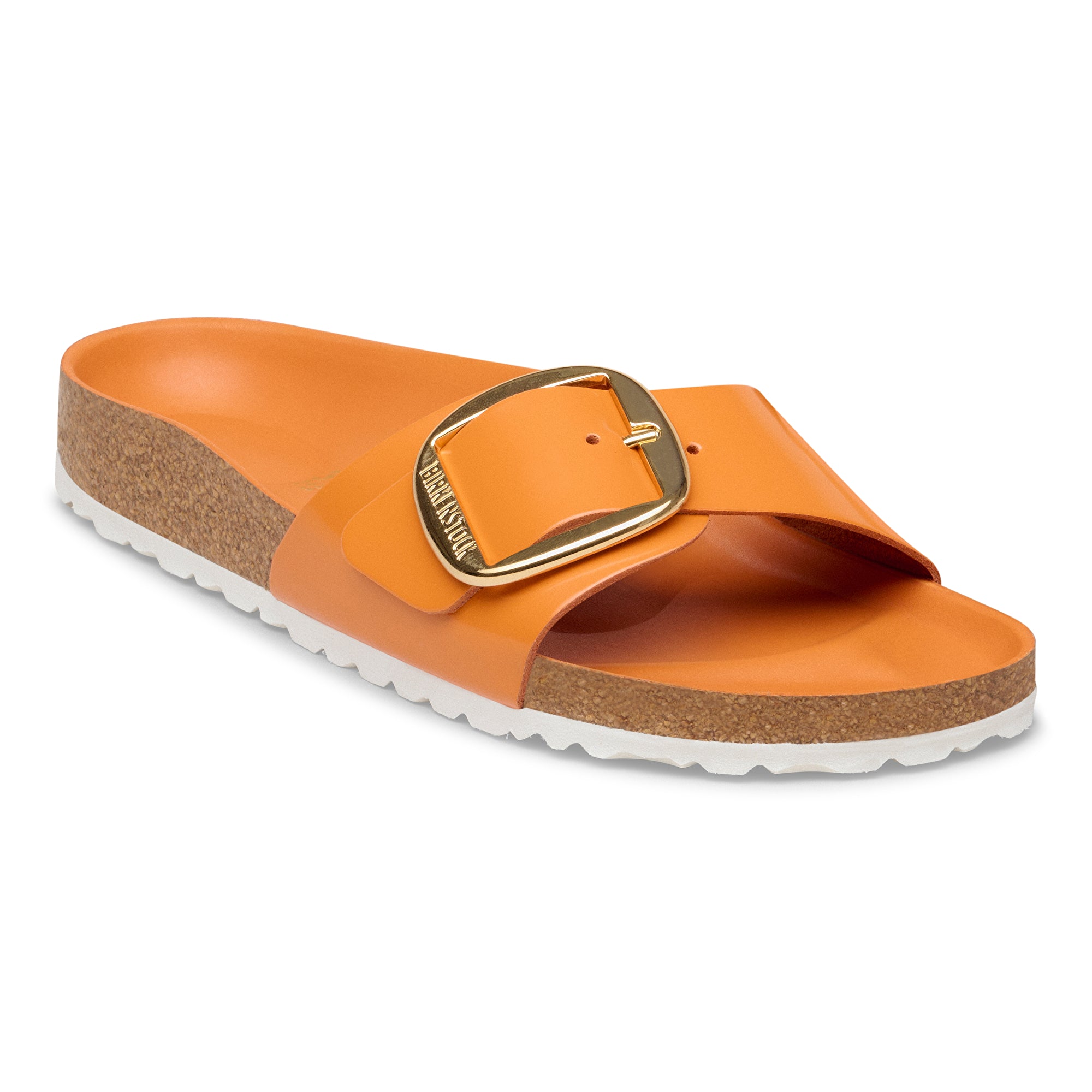 Birkenstock Madrid Big Buckle high shine kurkuma leather