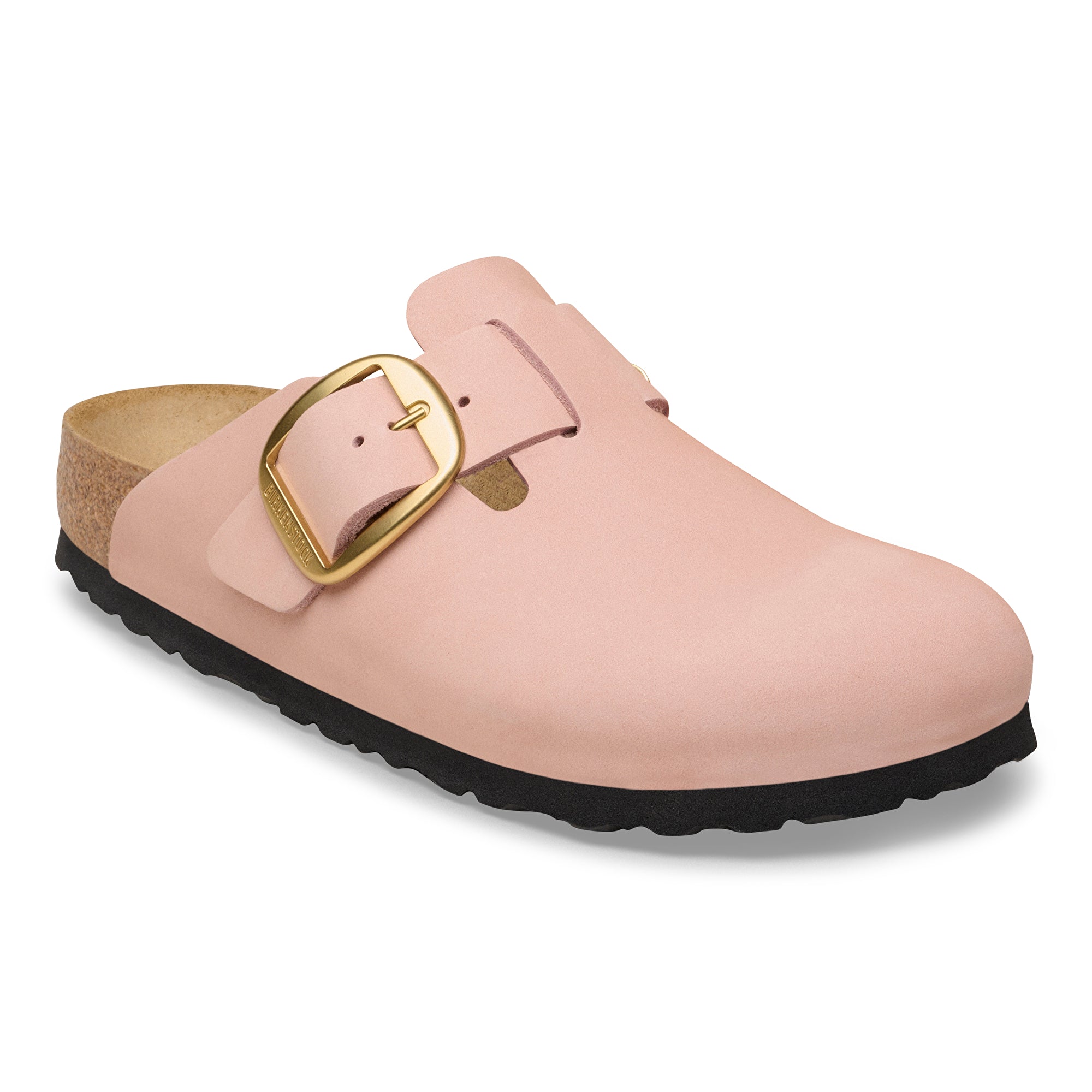 Birkenstock Boston Big Buckle soft pink nubuck