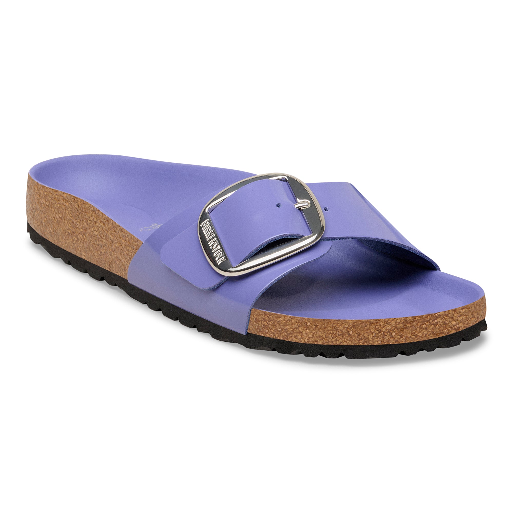 Birkenstock Madrid Big Buckle high shine purple dusk leather