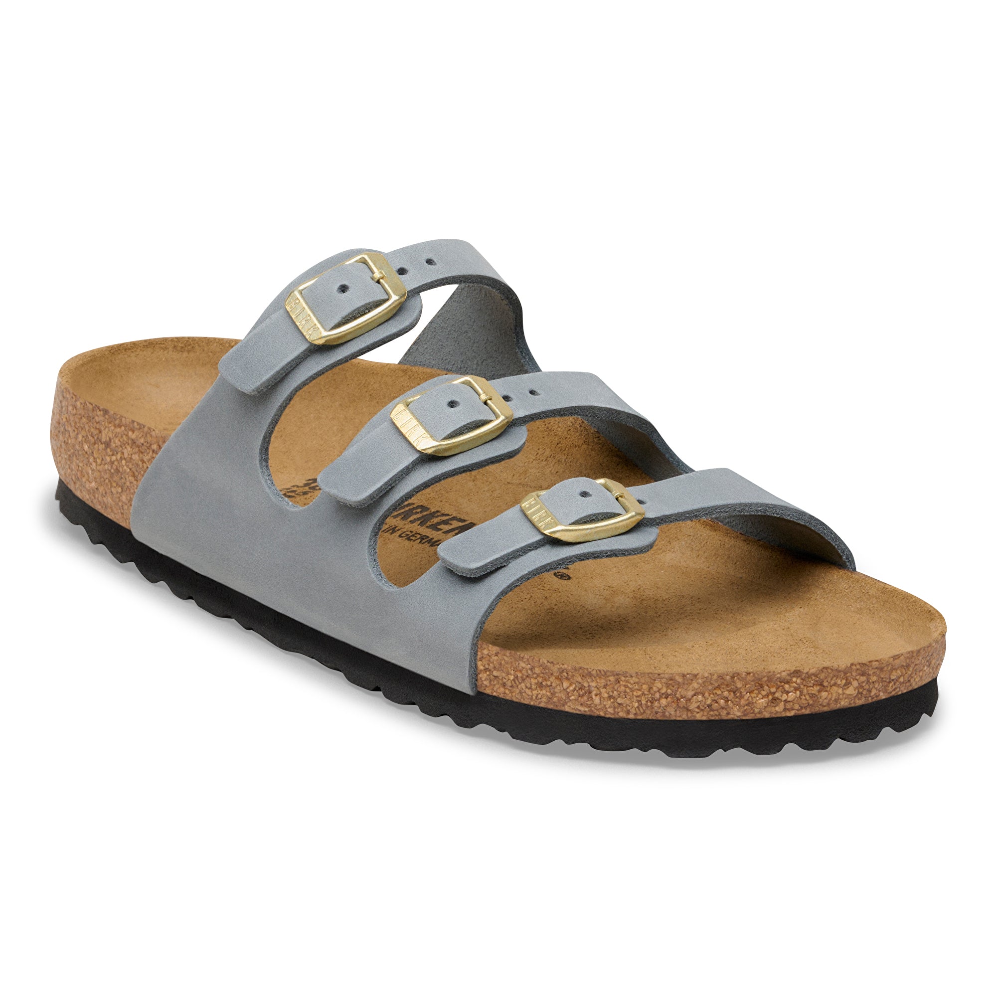 Birkenstock Florida basalt gray oiled leather