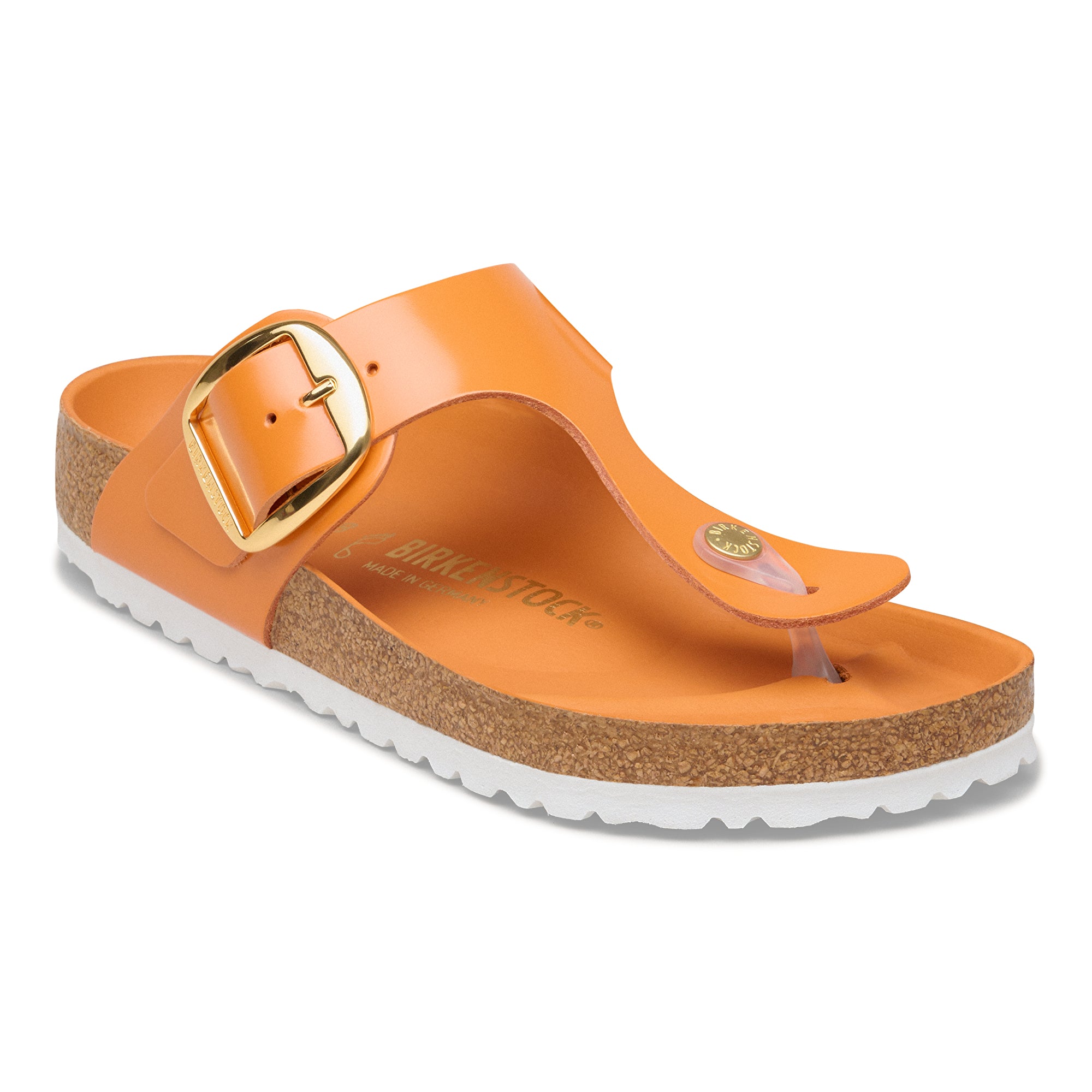 Birkenstock Gizeh Big Buckle kurkuma shine leather
