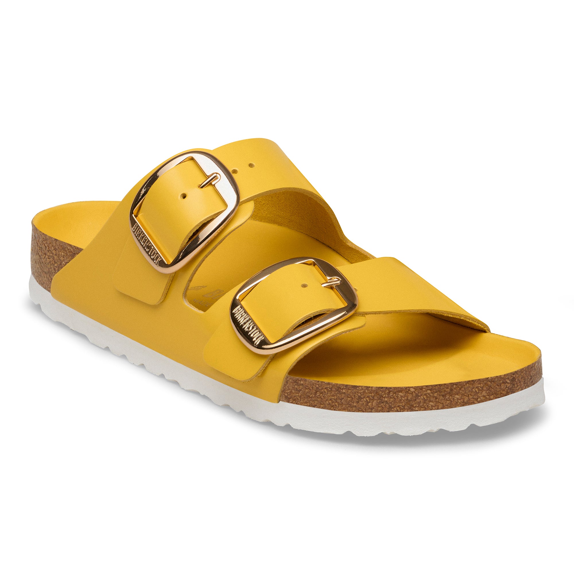 Birkenstock Arizona Big Buckle high shine ochre leather