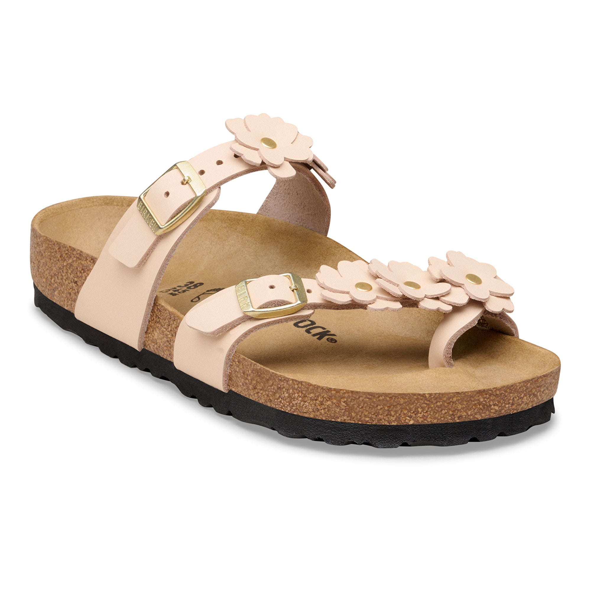 Birkenstock Mayari Flowers light rose leather