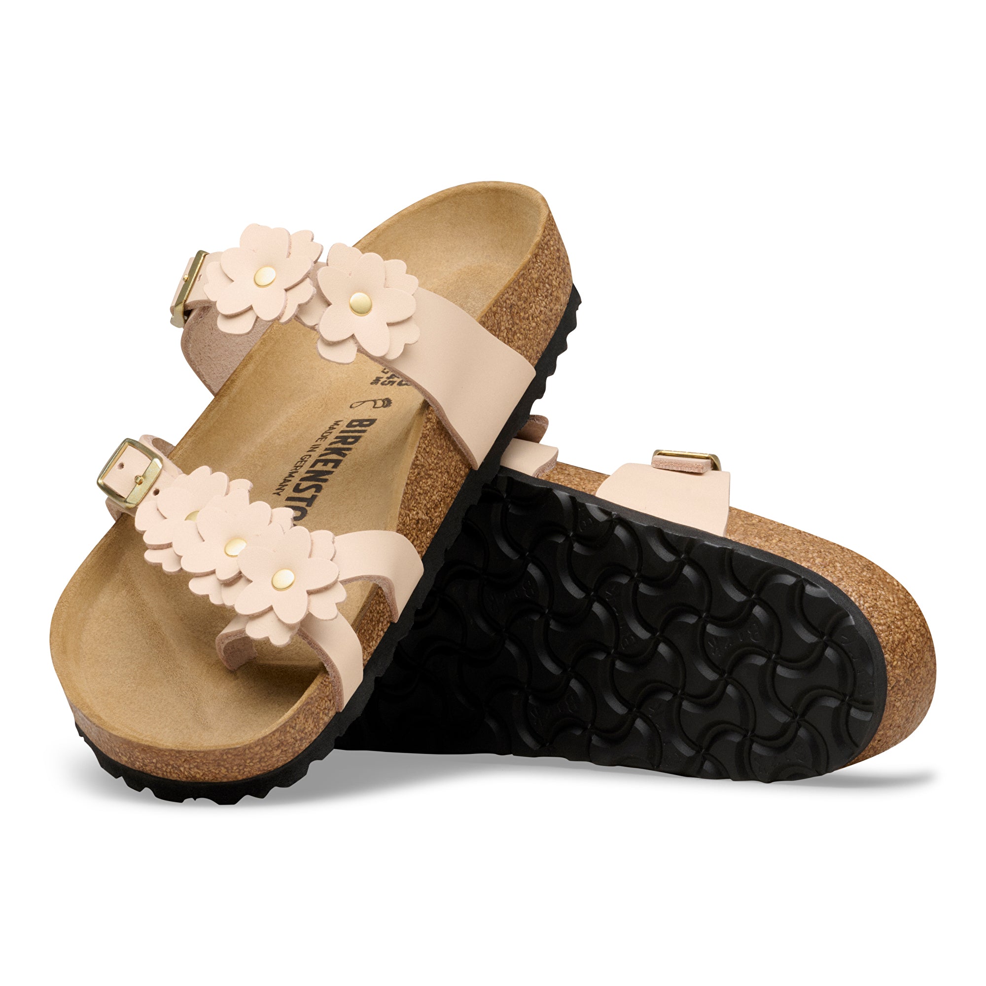 Birkenstock Mayari Flowers light rose leather