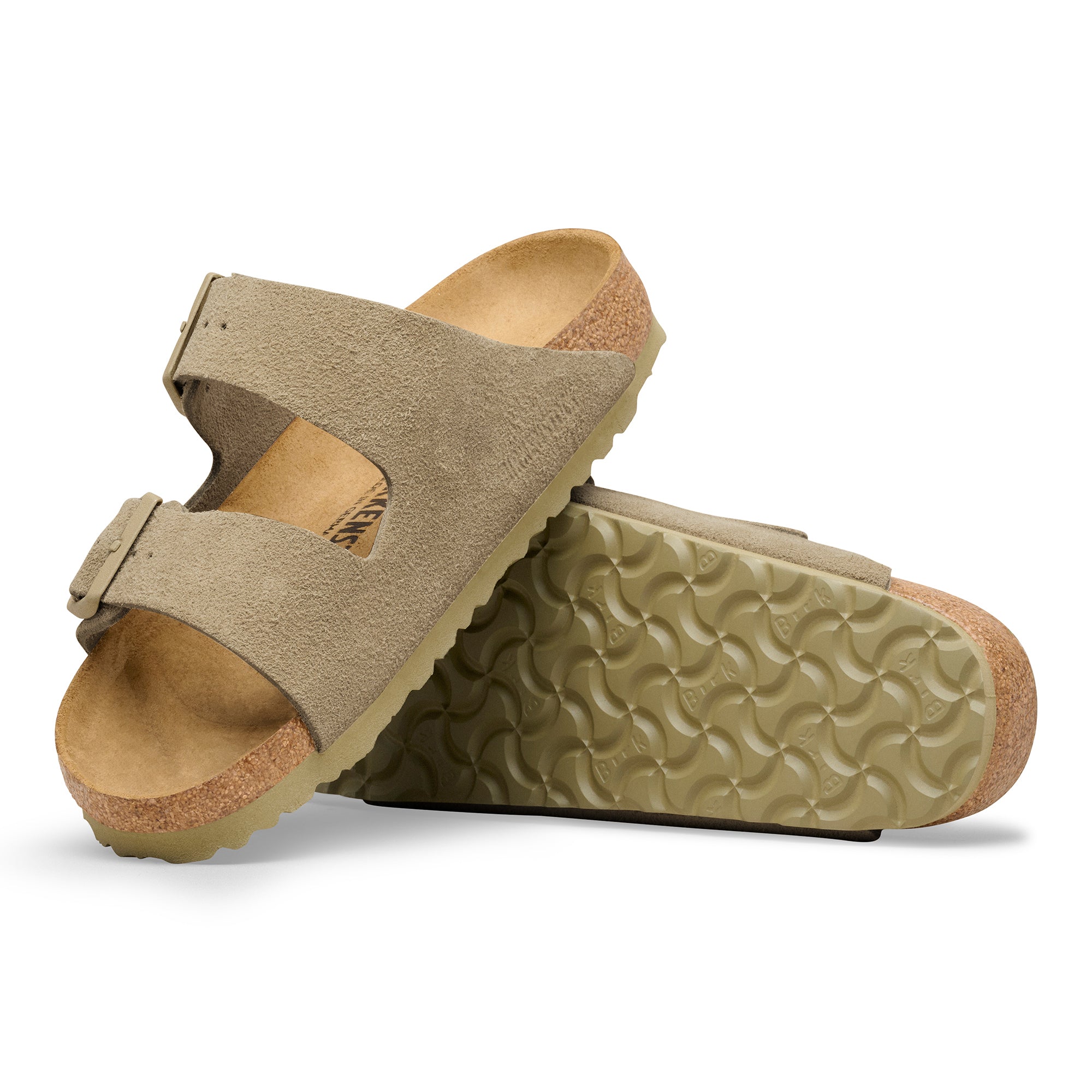 Birkenstock Arizona faded khaki suede