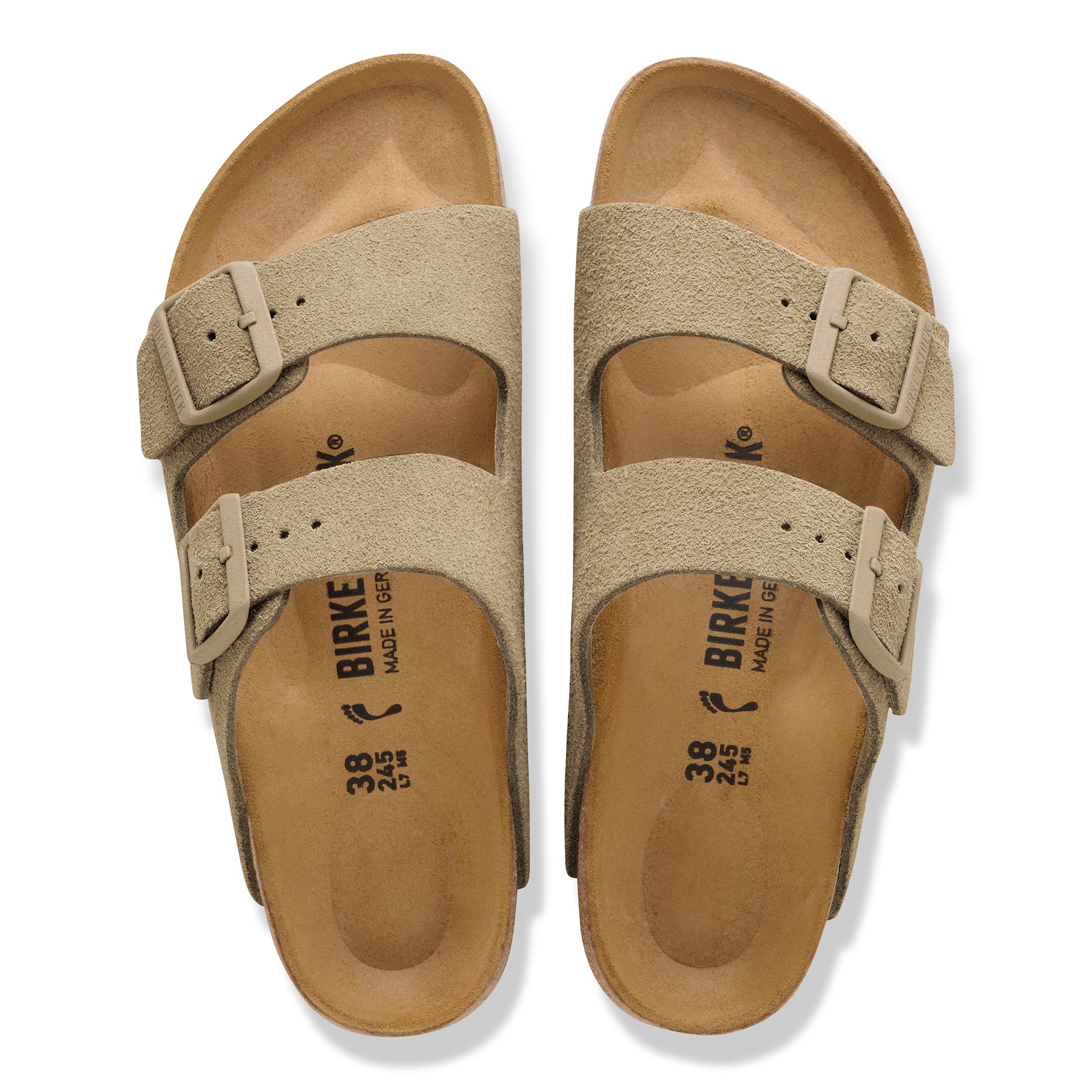 Birkenstock Arizona faded khaki suede