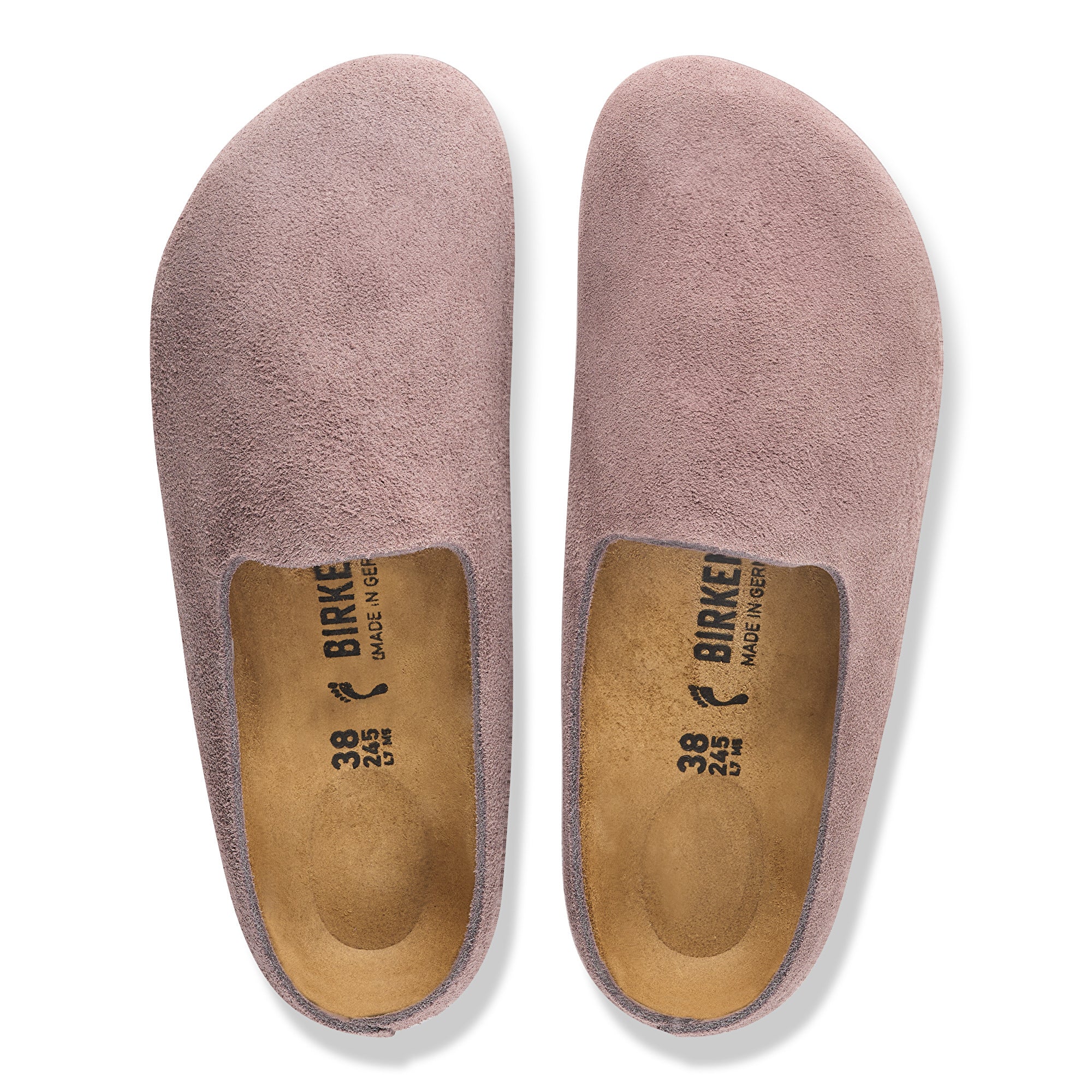 Birkenstock Amsterdam Wrapped faded purple suede
