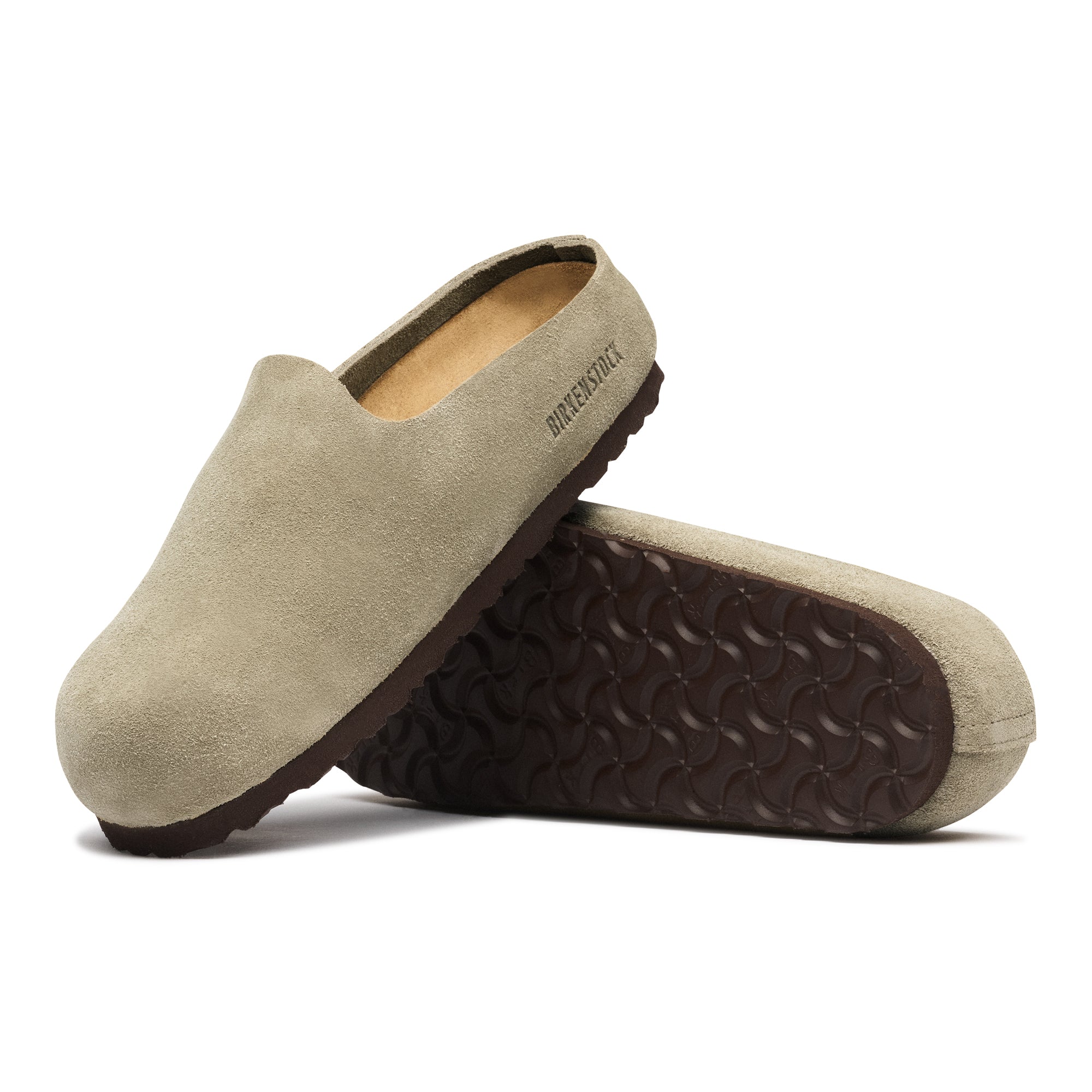 Birkenstock Amsterdam Wrapped taupe suede