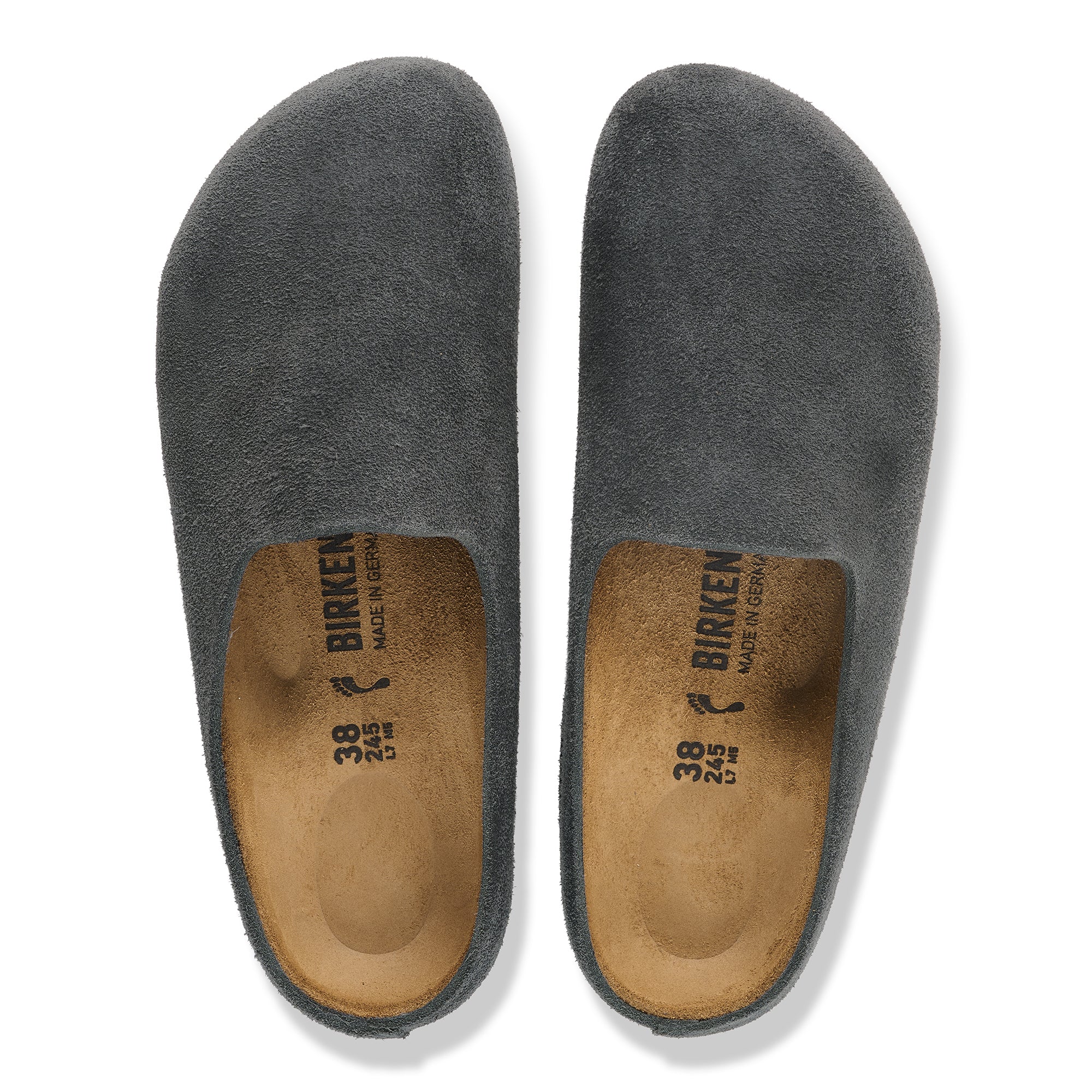 Birkenstock Amsterdam Wrapped charcoal suede