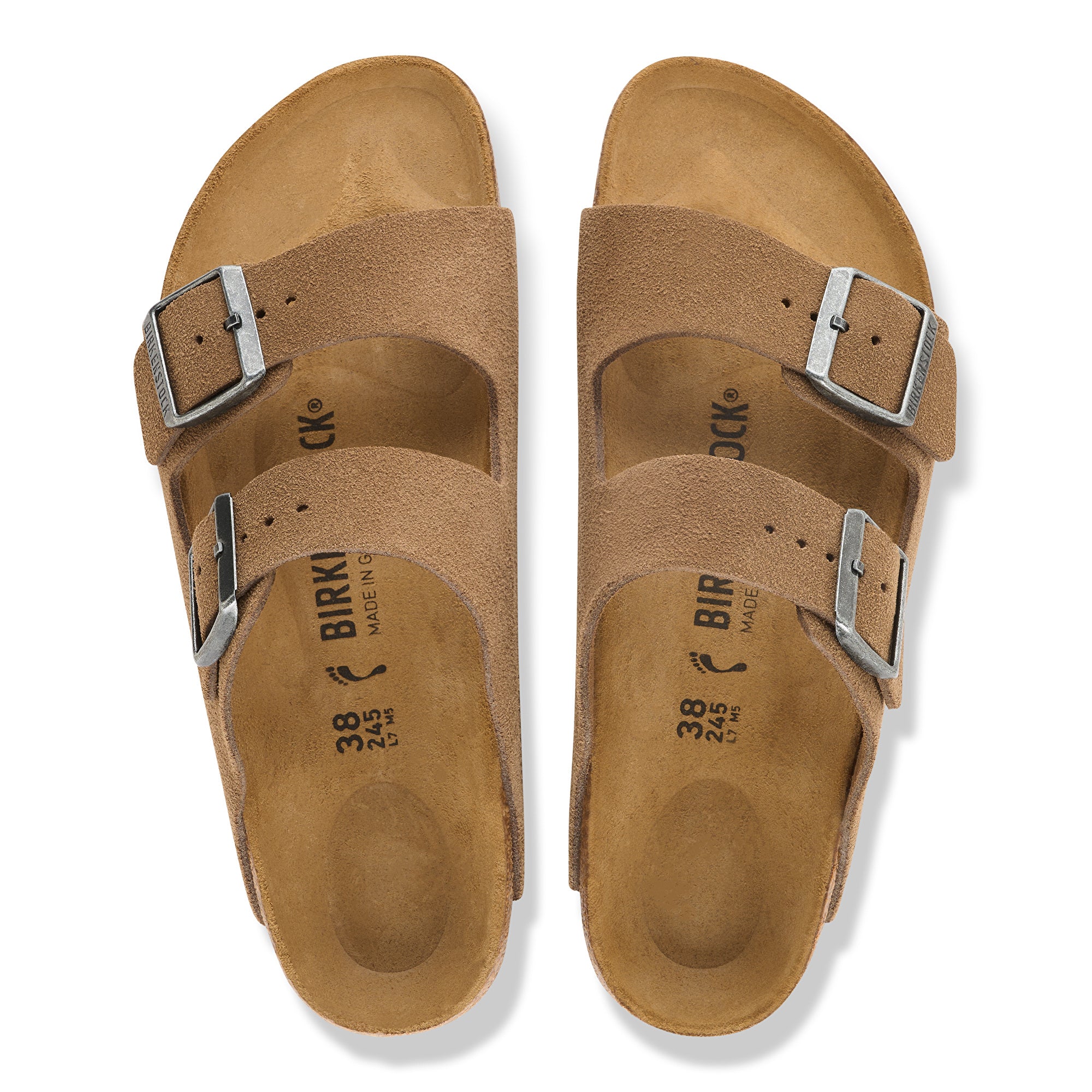 Birkenstock Arizona dark tea suede