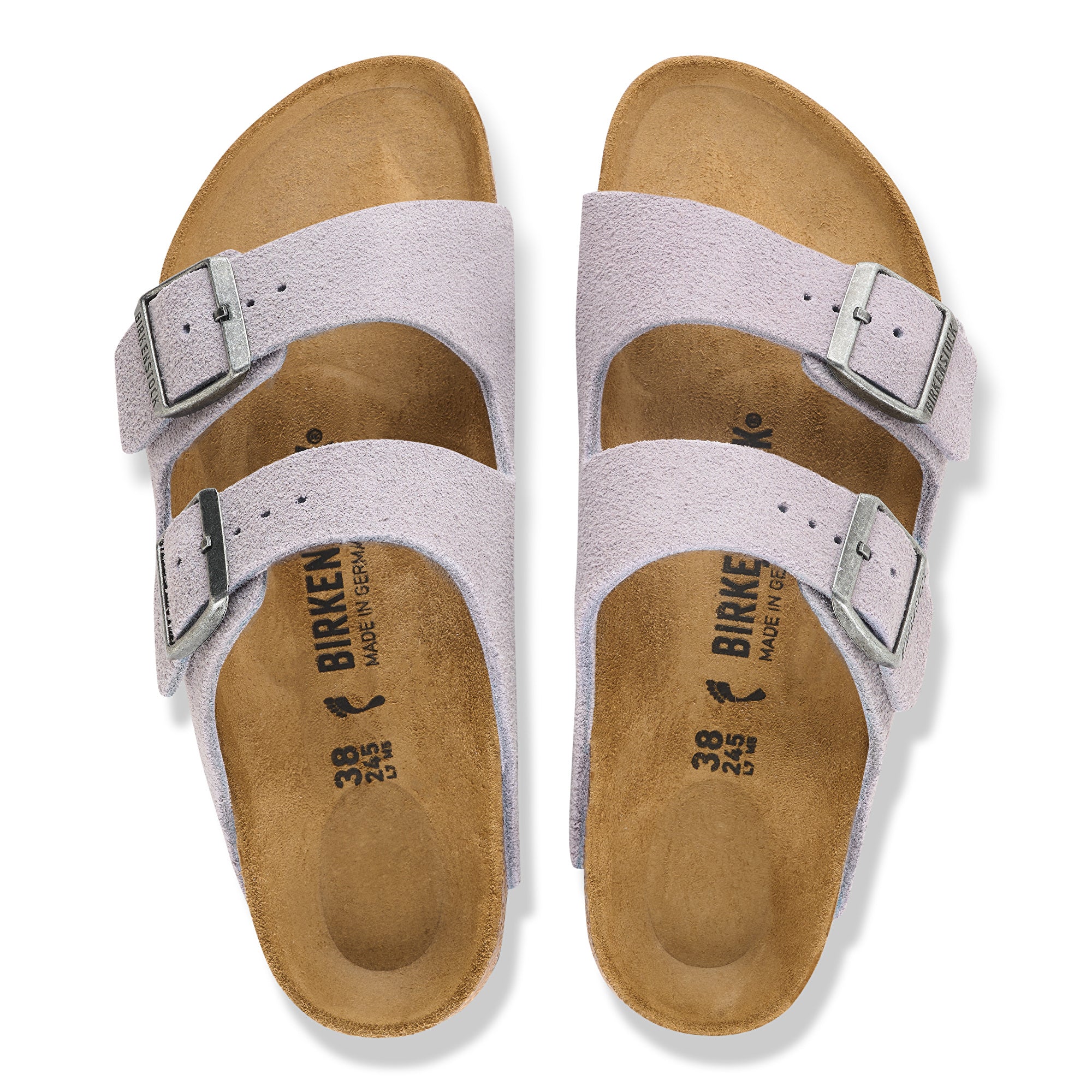 Birkenstock Arizona lavender sky suede