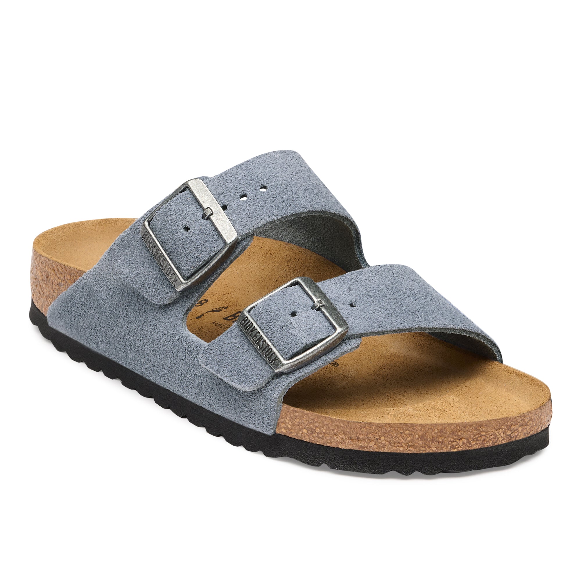 Birkenstock Arizona stone blue suede