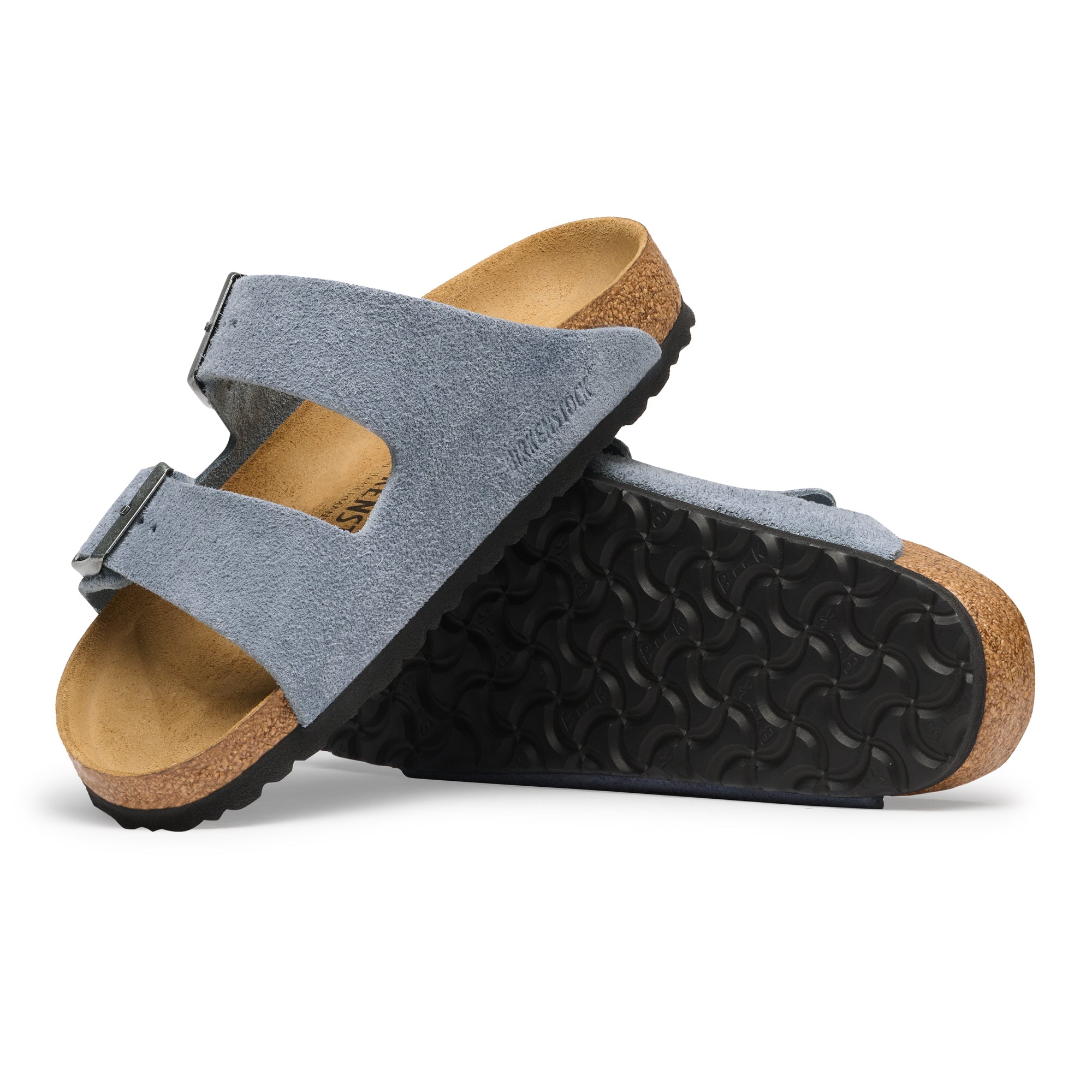 Birkenstock Arizona stone blue suede