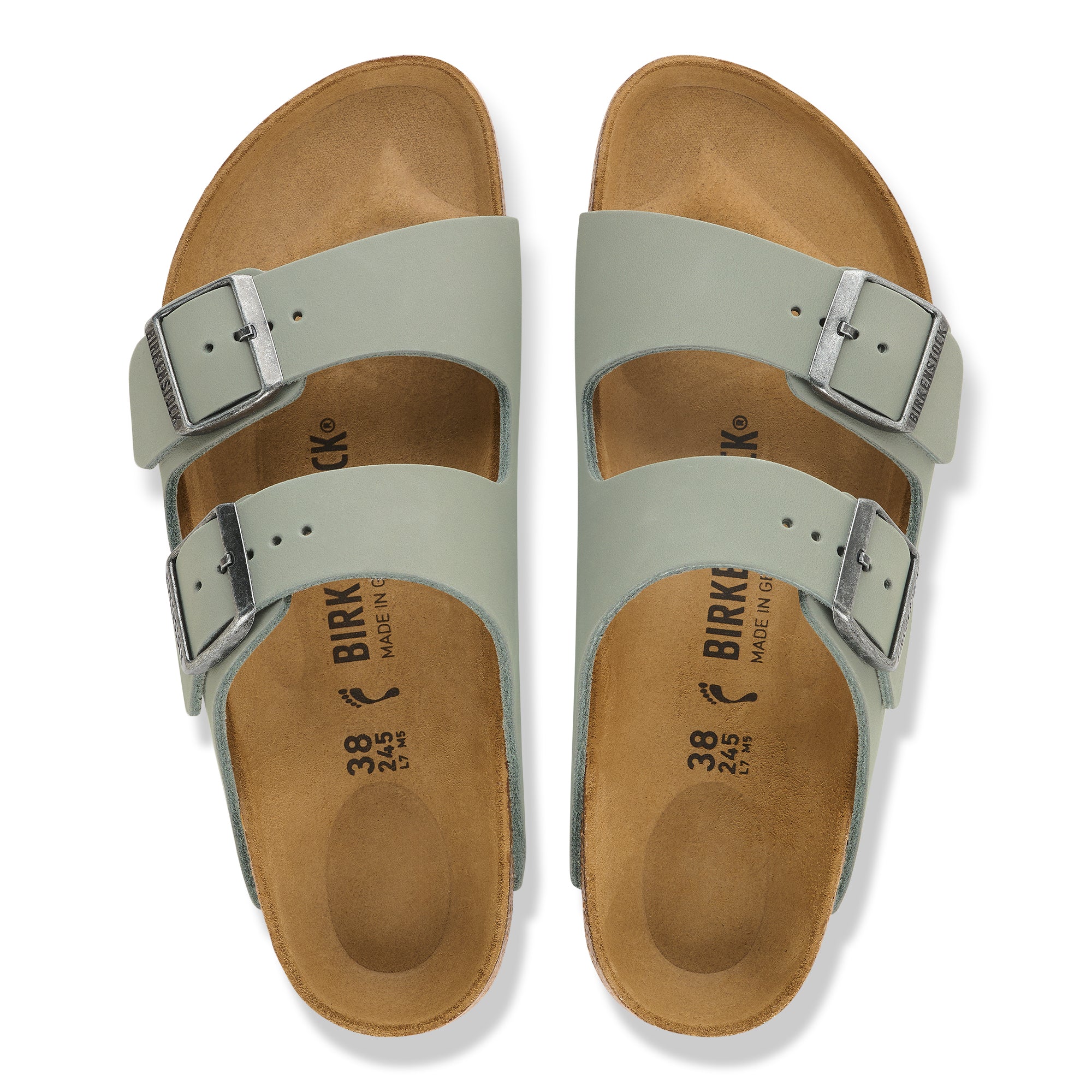 Birkenstock Arizona pure sage oiled leather
