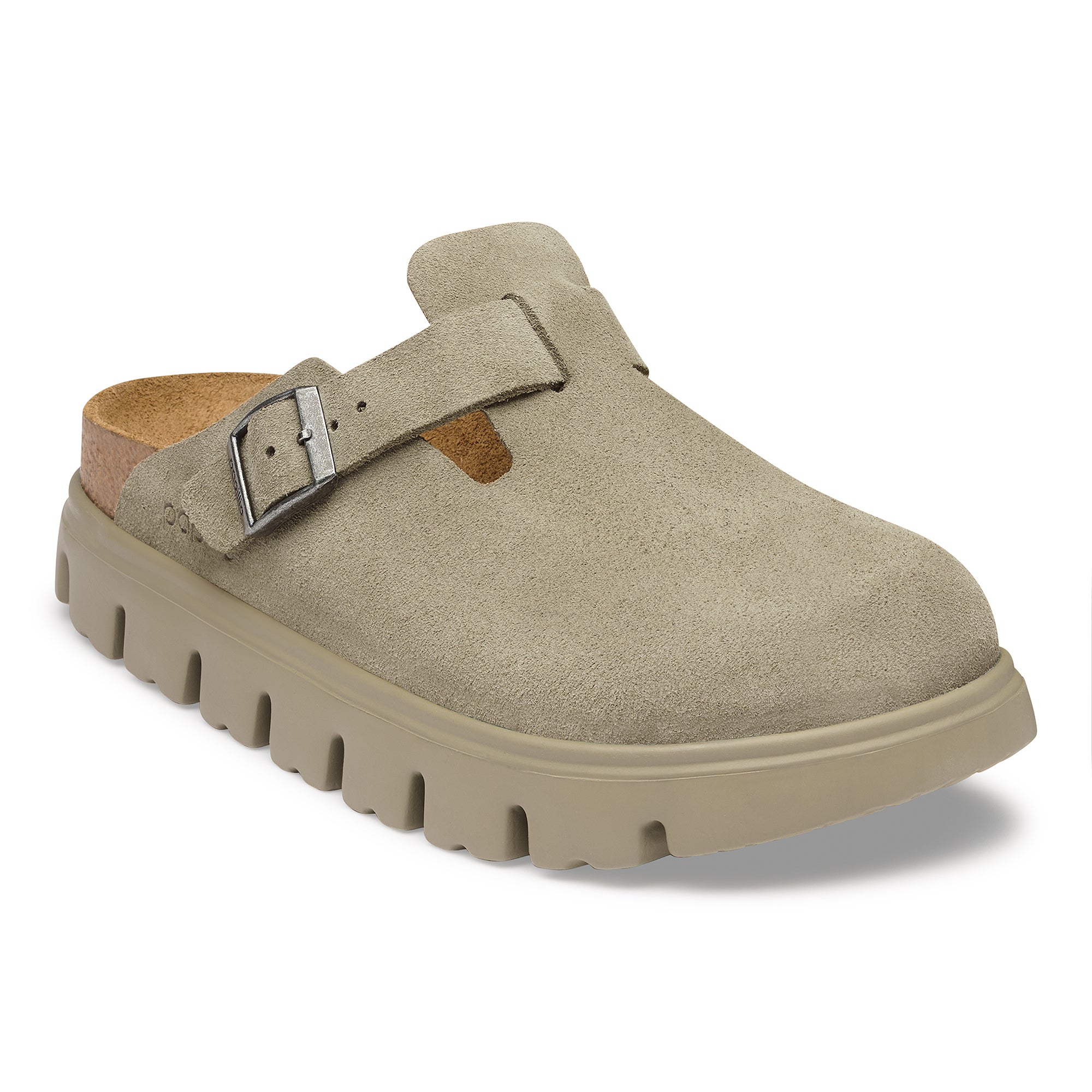 BIRKENSTOCK Papillio Boston Chunky 39 厚底 Papillio Boston Chunky taupe suede tonal by Birkenstock